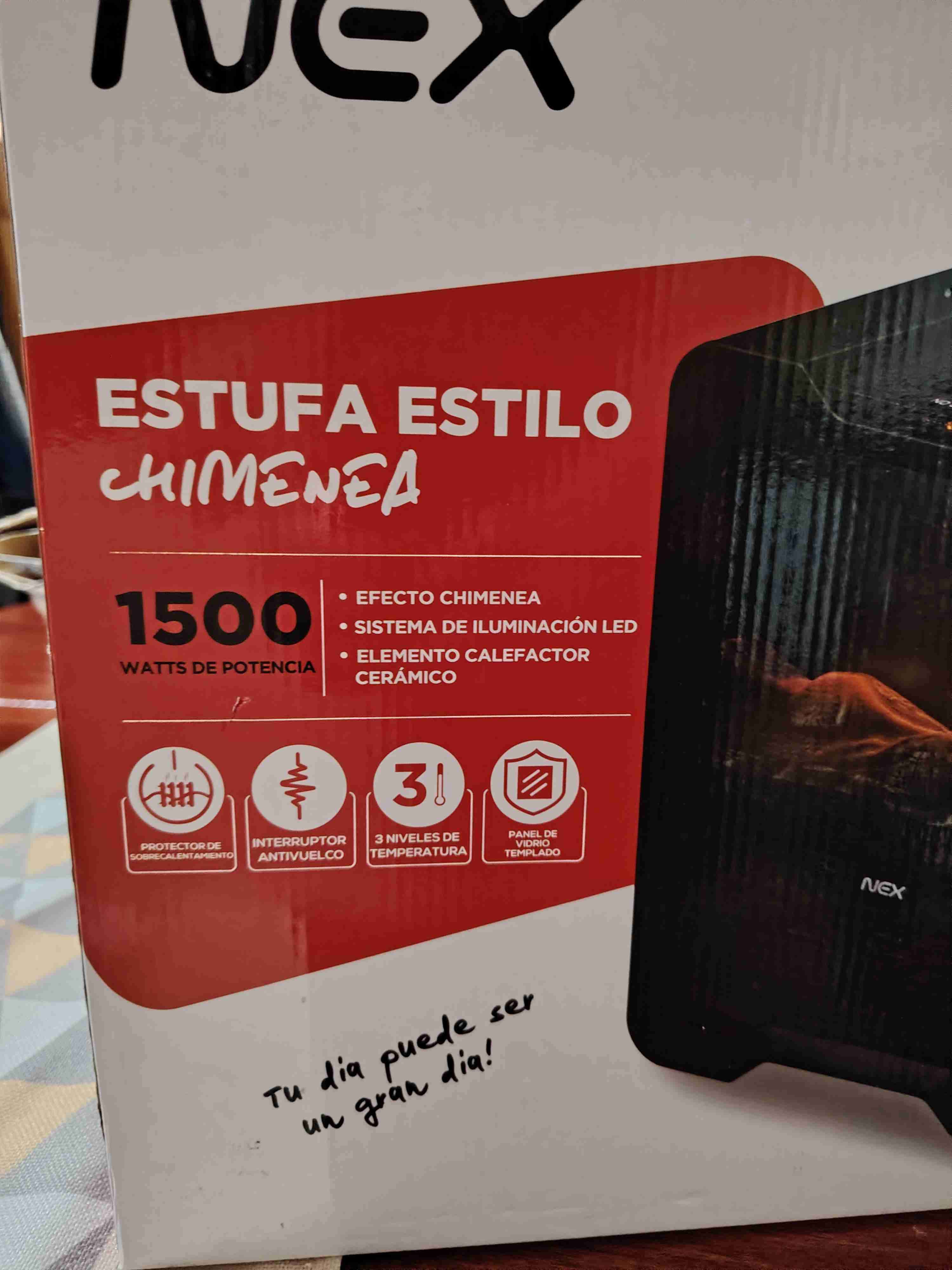Estufa Nex chimenea 1500W - miniatura 2