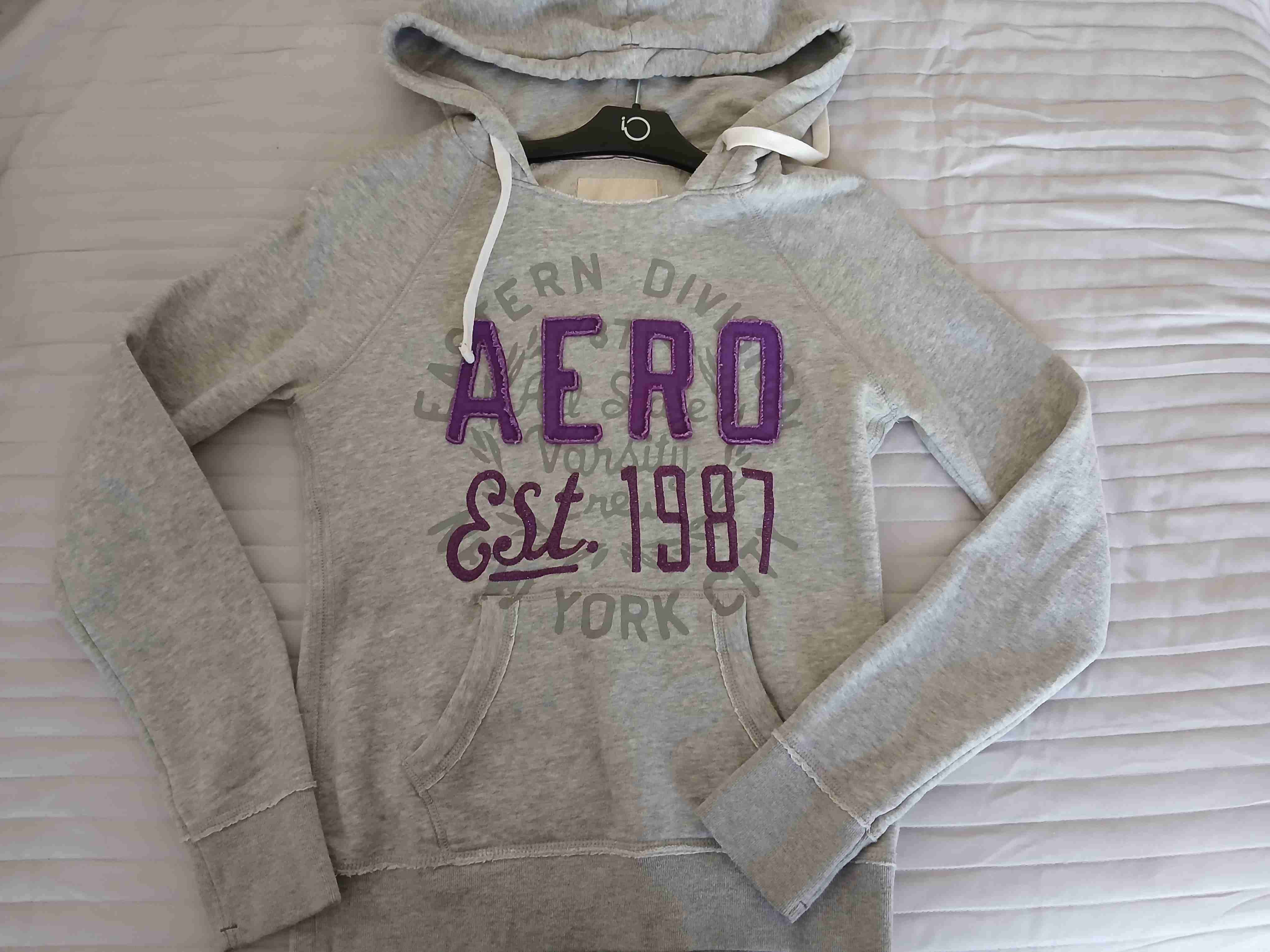 Polerón gris con capucha AERO