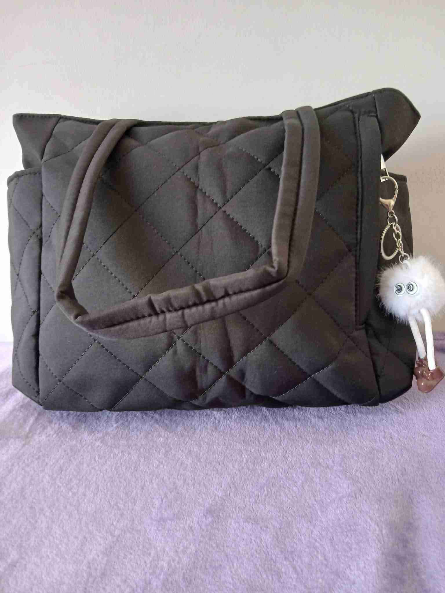 Bolso acolchado negro