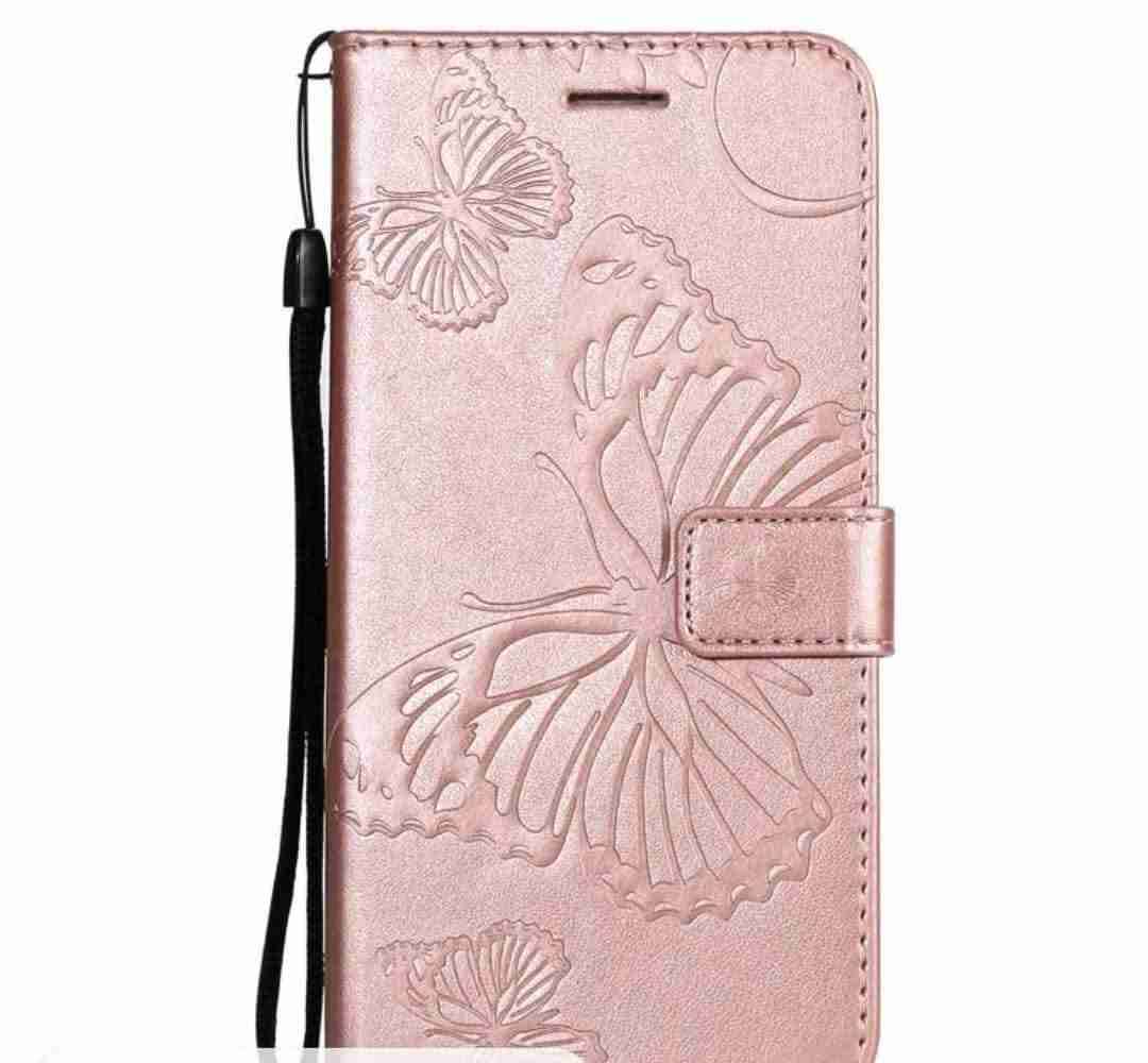 Funda rosa con mariposas