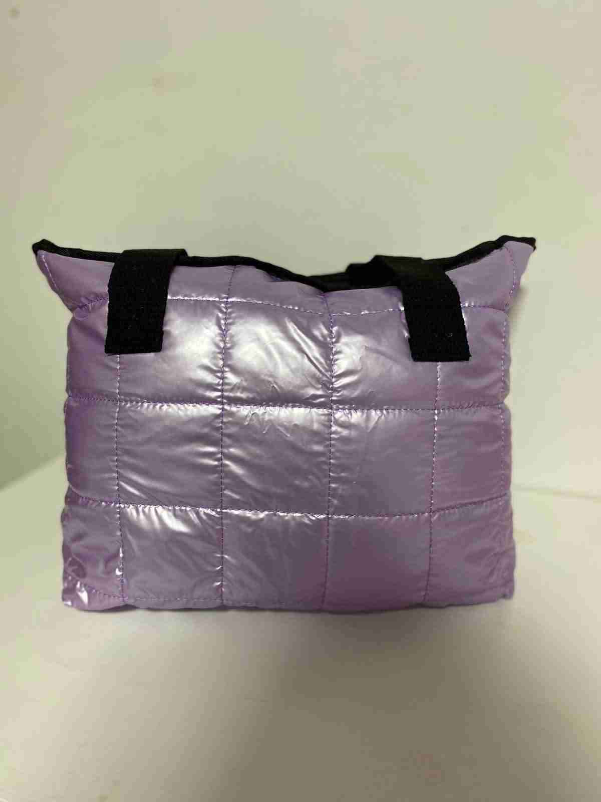 Bolso acolchado morado