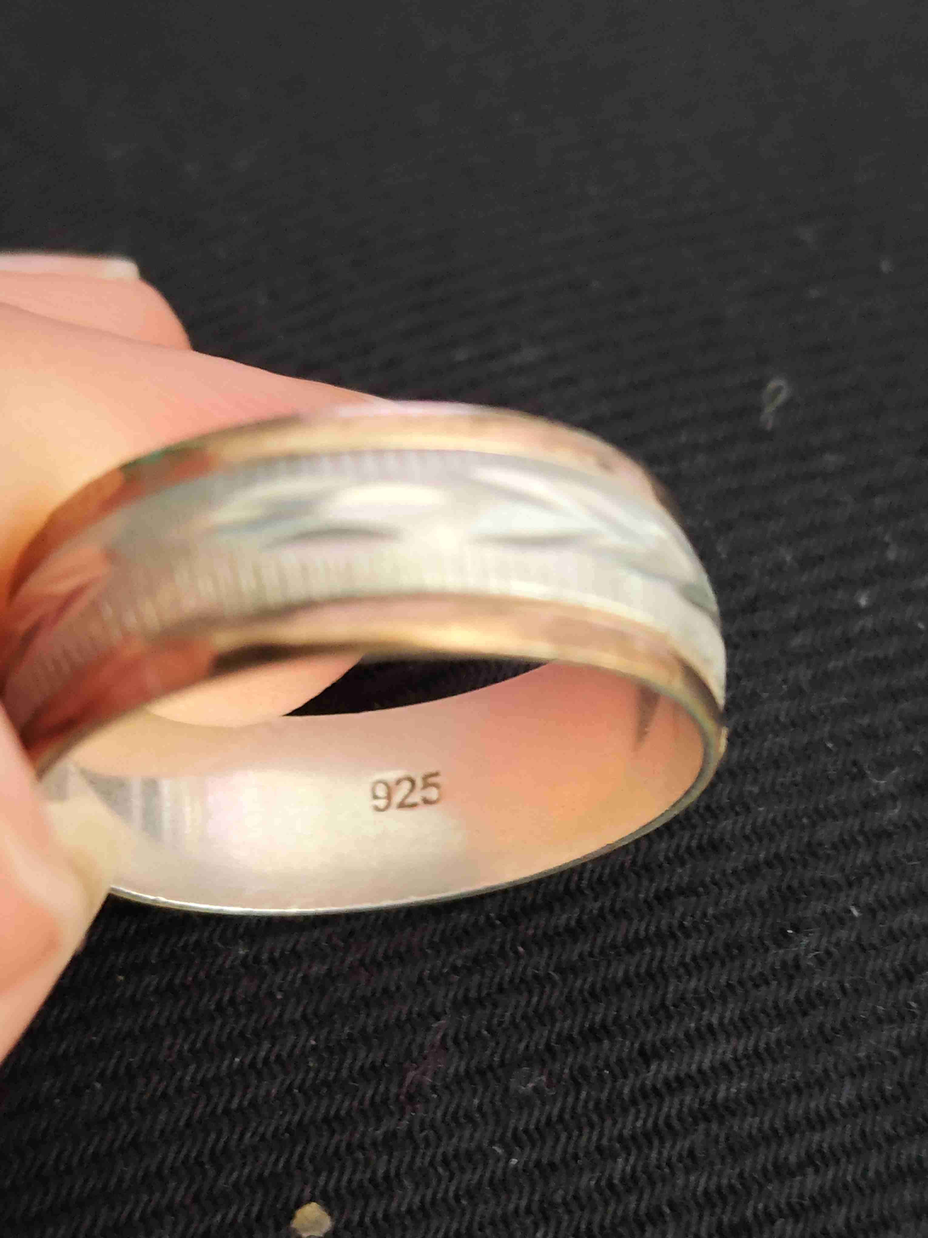 Anillo bicolor grabado - miniatura 2