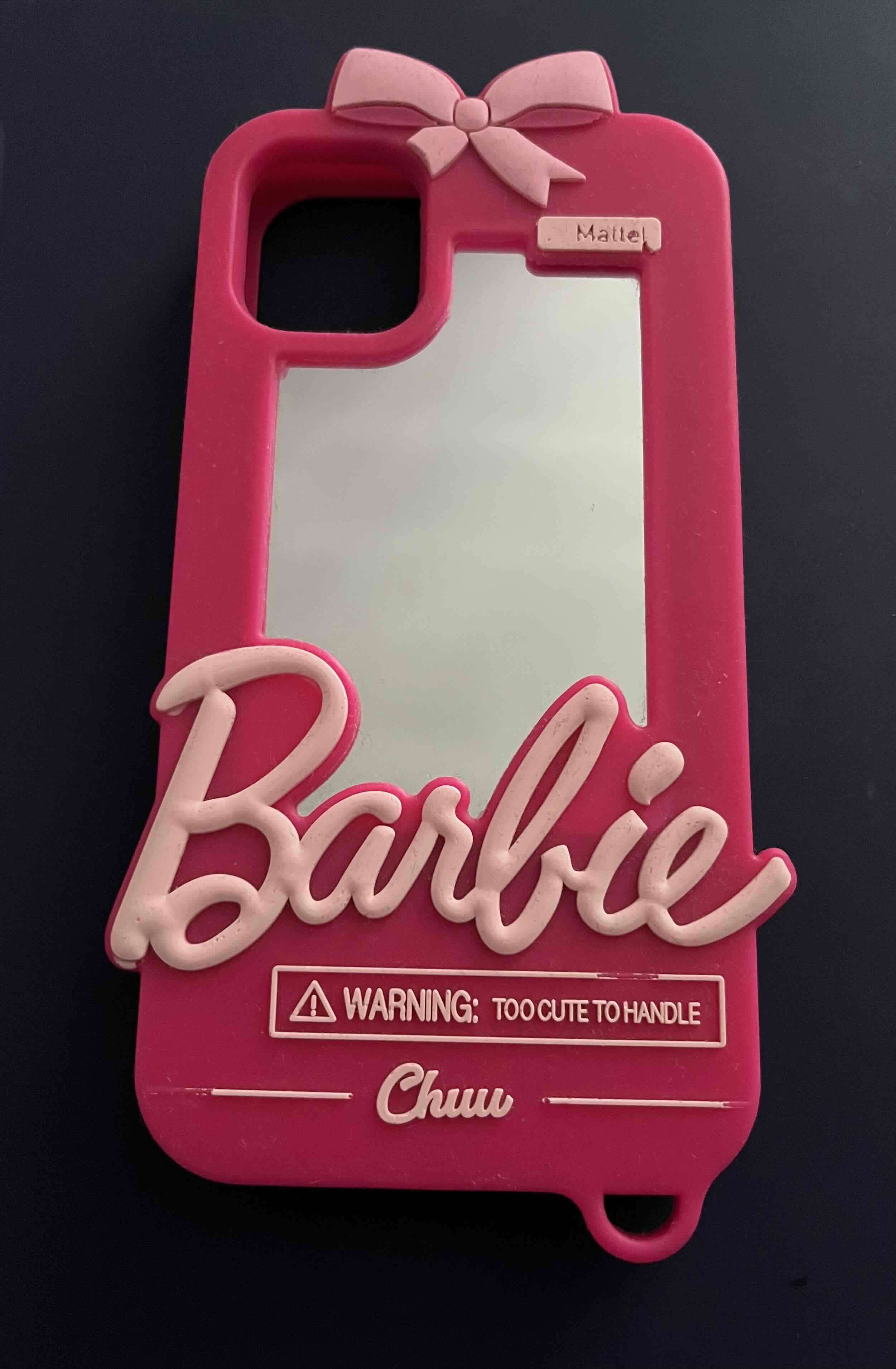 Funda iPhone 11 Barbie con espejo rosada