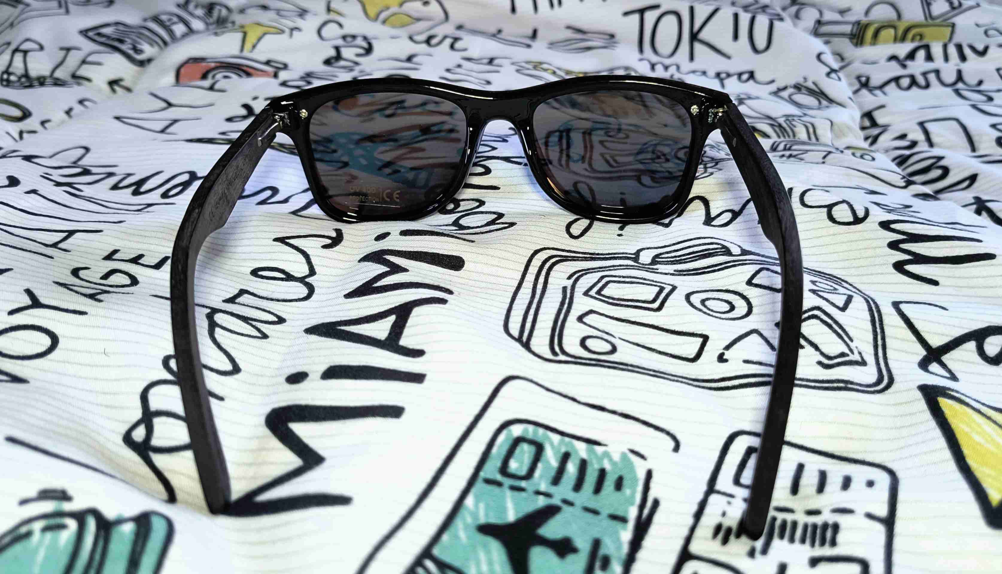 Lentes de sol azules espejado polarizado UV400 - miniatura 2