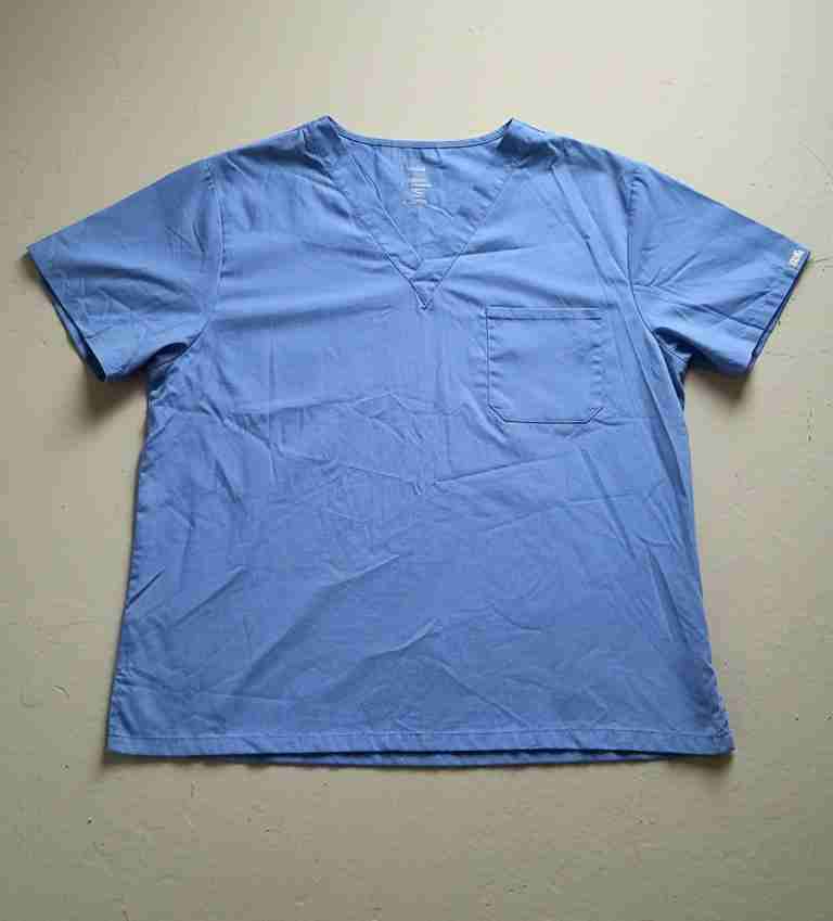 Top clínico celeste XL