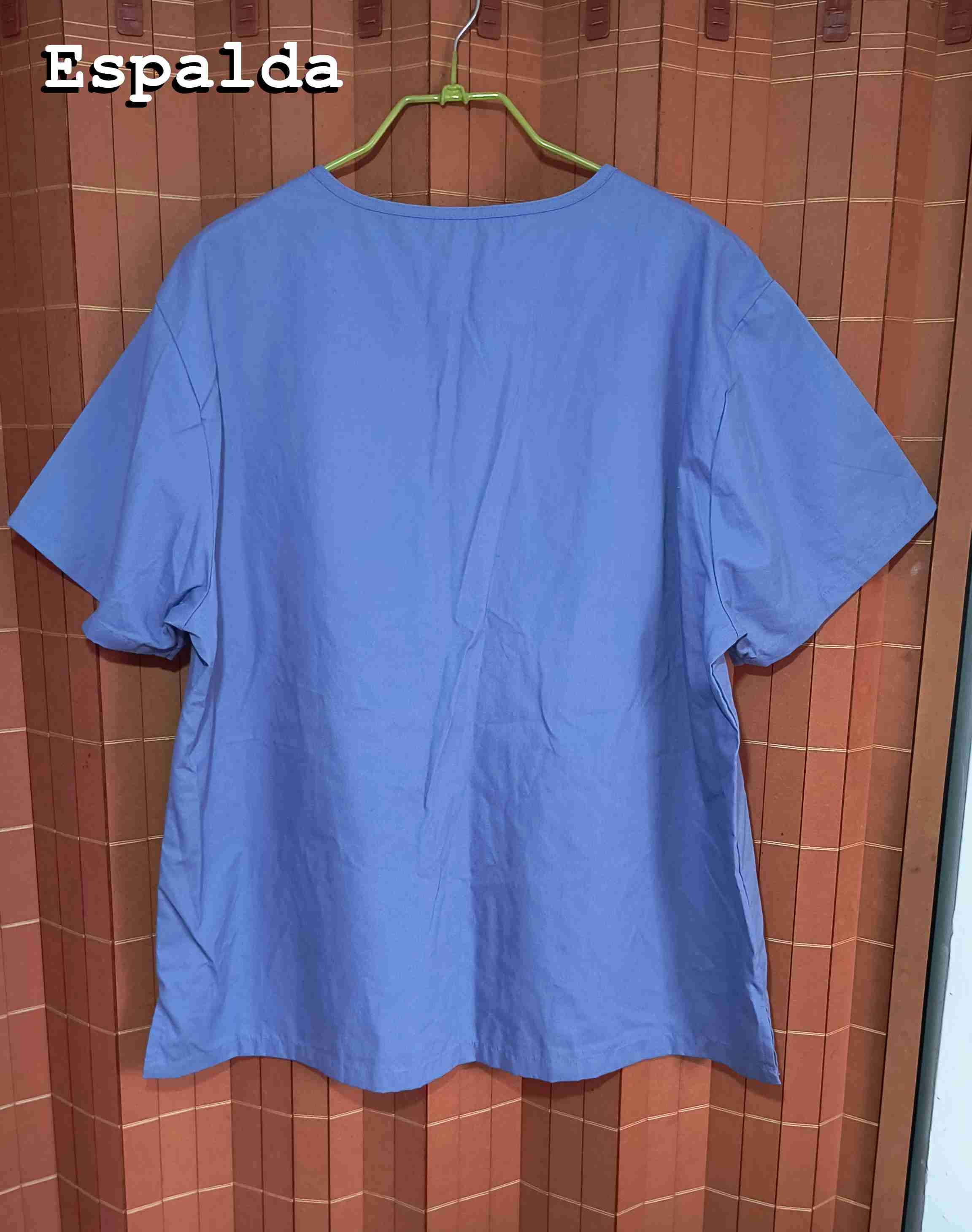 Top clínico celeste XL - miniatura 3