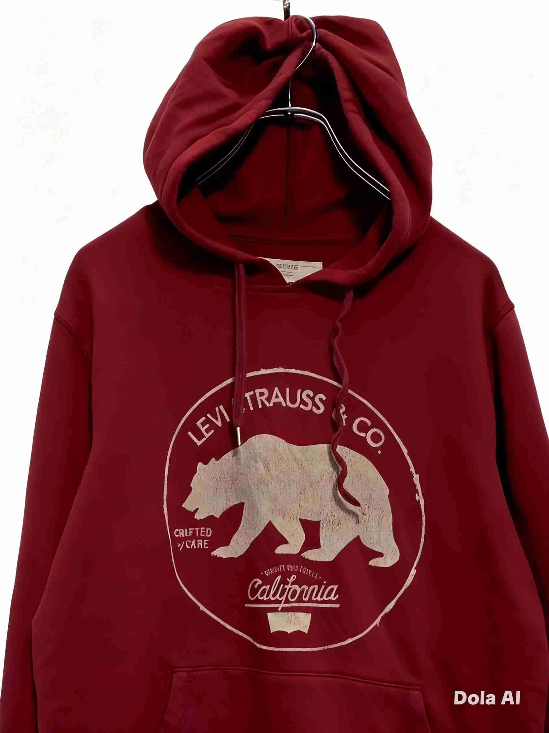 Polerón Levi's rojo con capucha