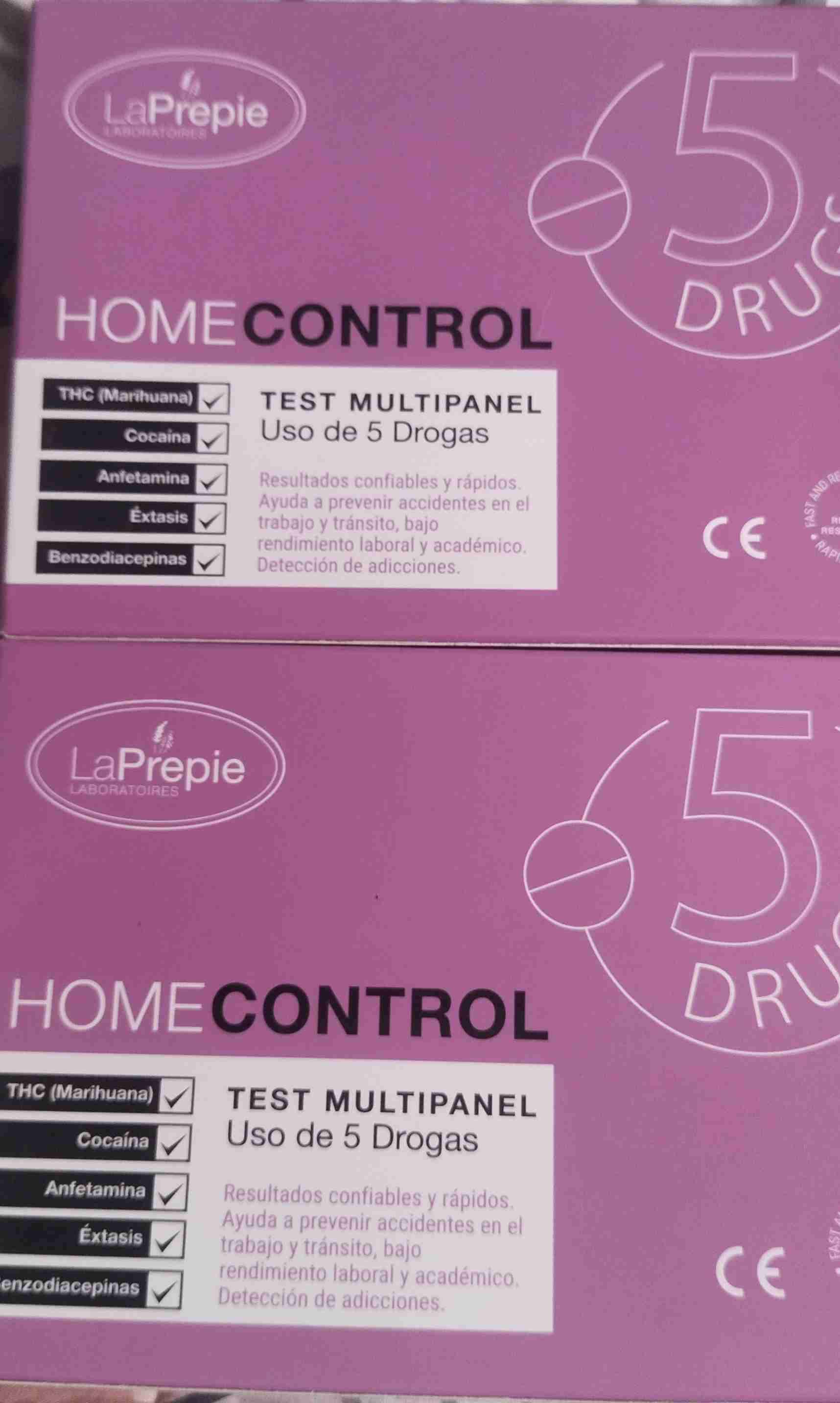 Test multipanel uso de 5 drogas