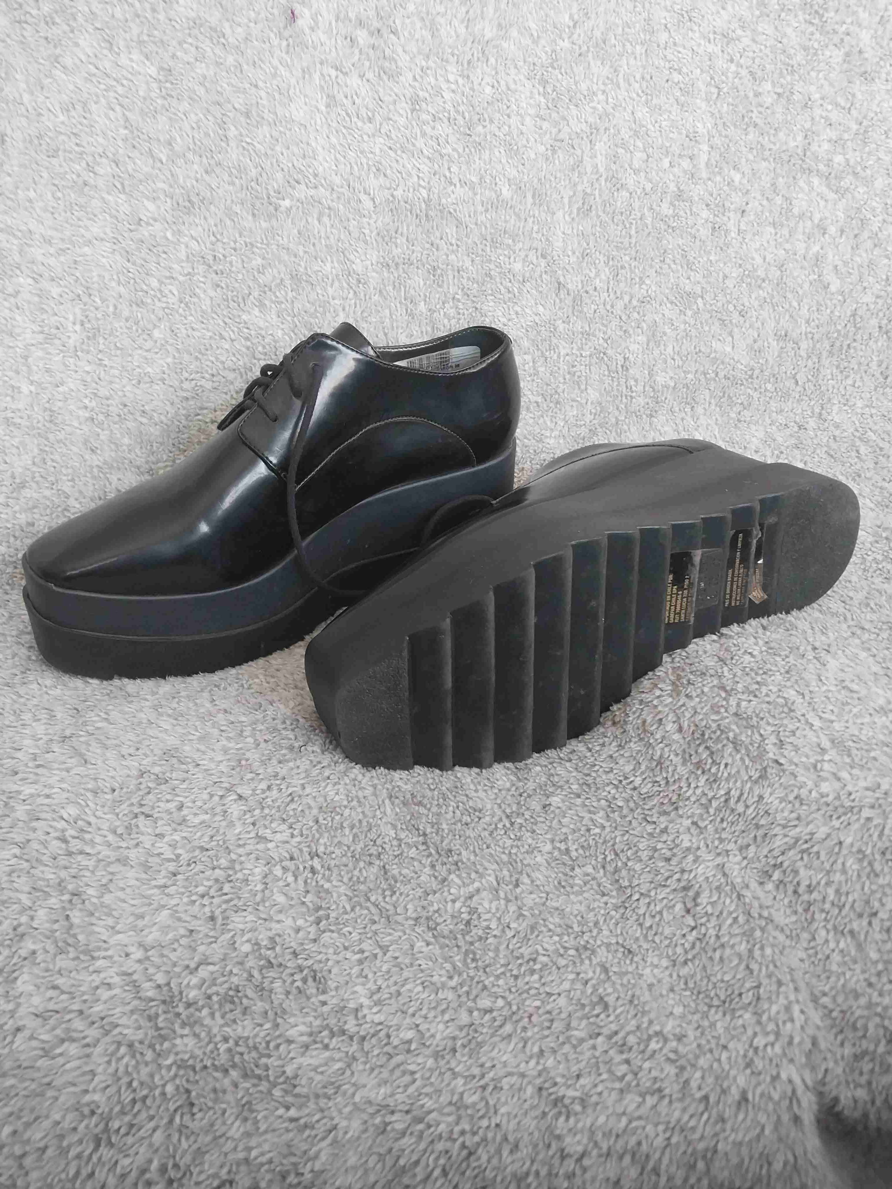 Zapatos negros de plataforma Prüne - miniatura 2