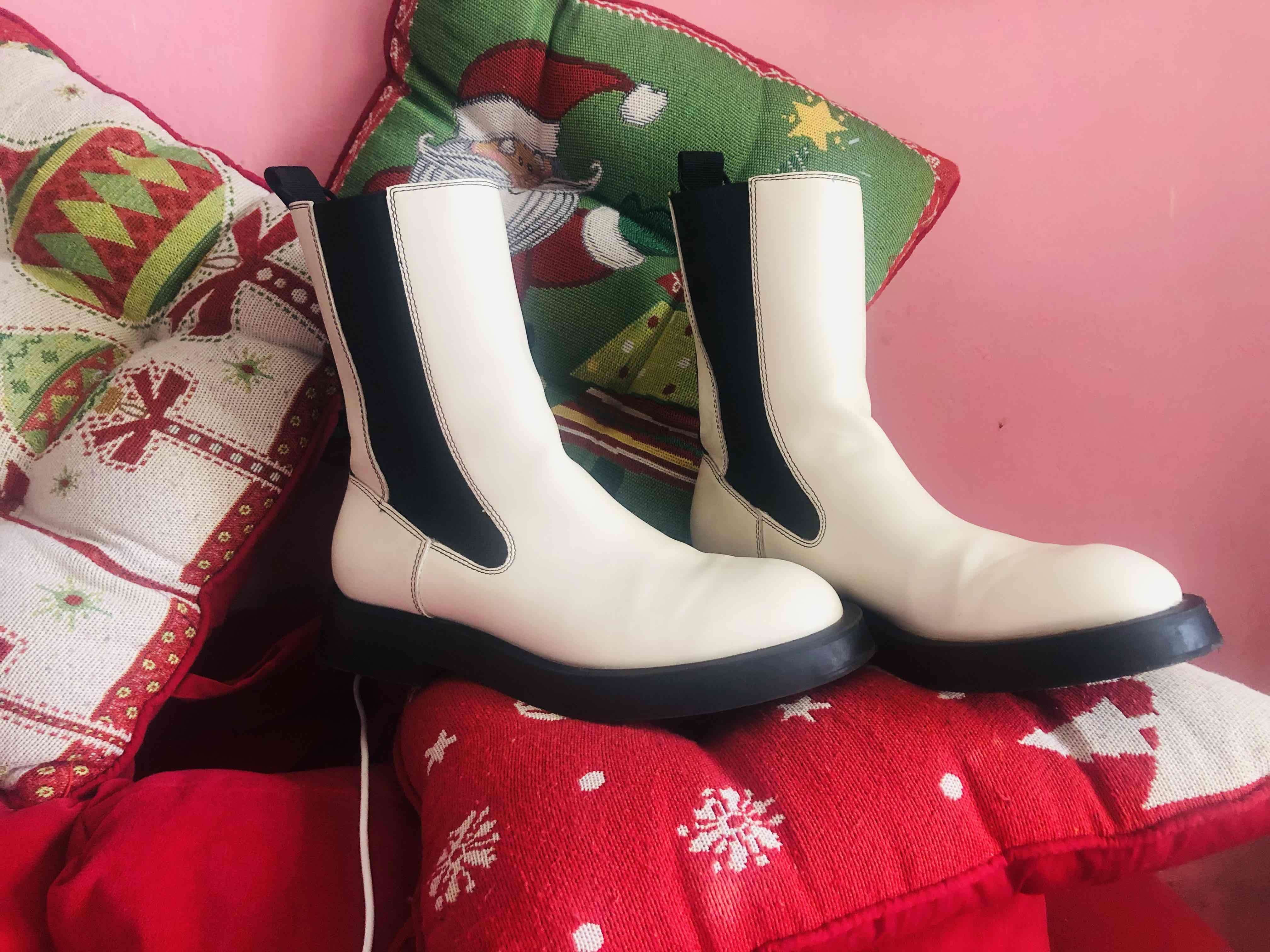 Botas chelsea blancas