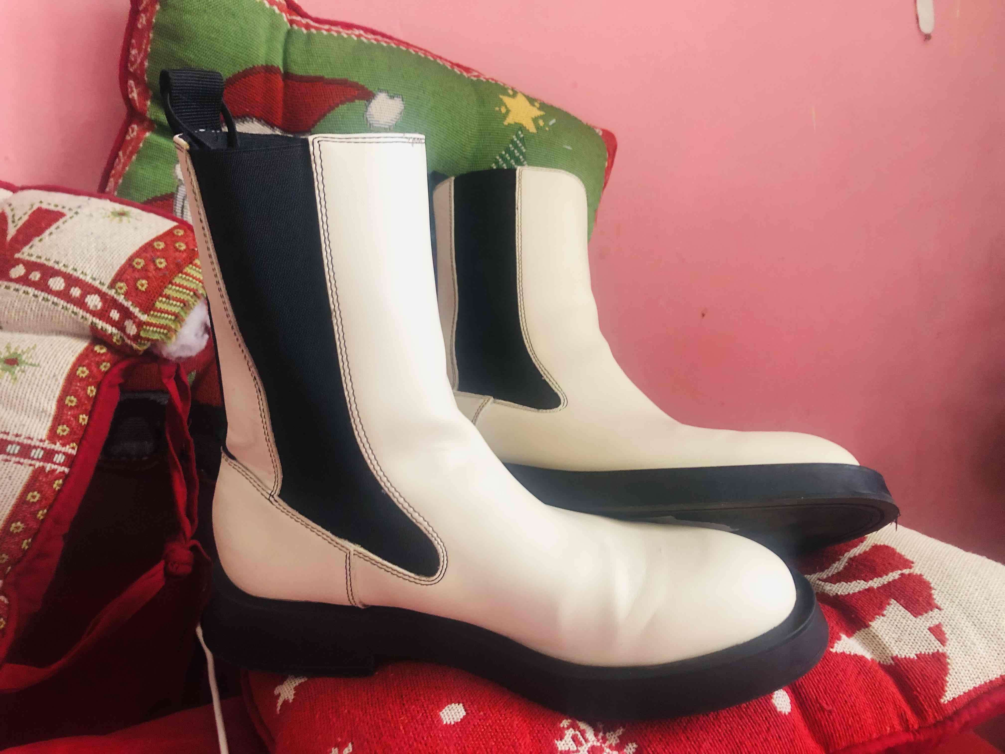 Botas chelsea blancas - miniatura 3