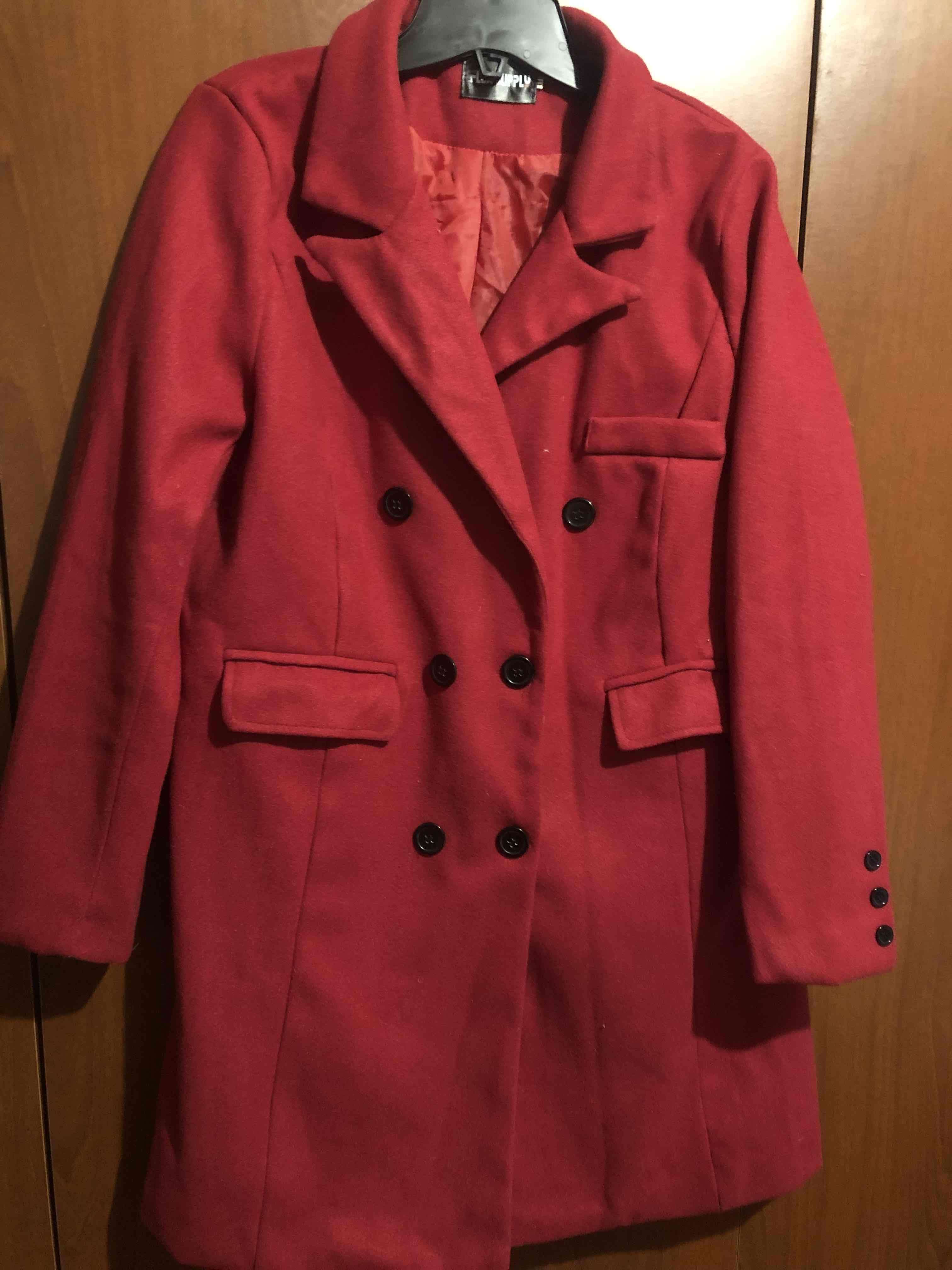 Abrigo rojo doble botonadura - miniatura 4