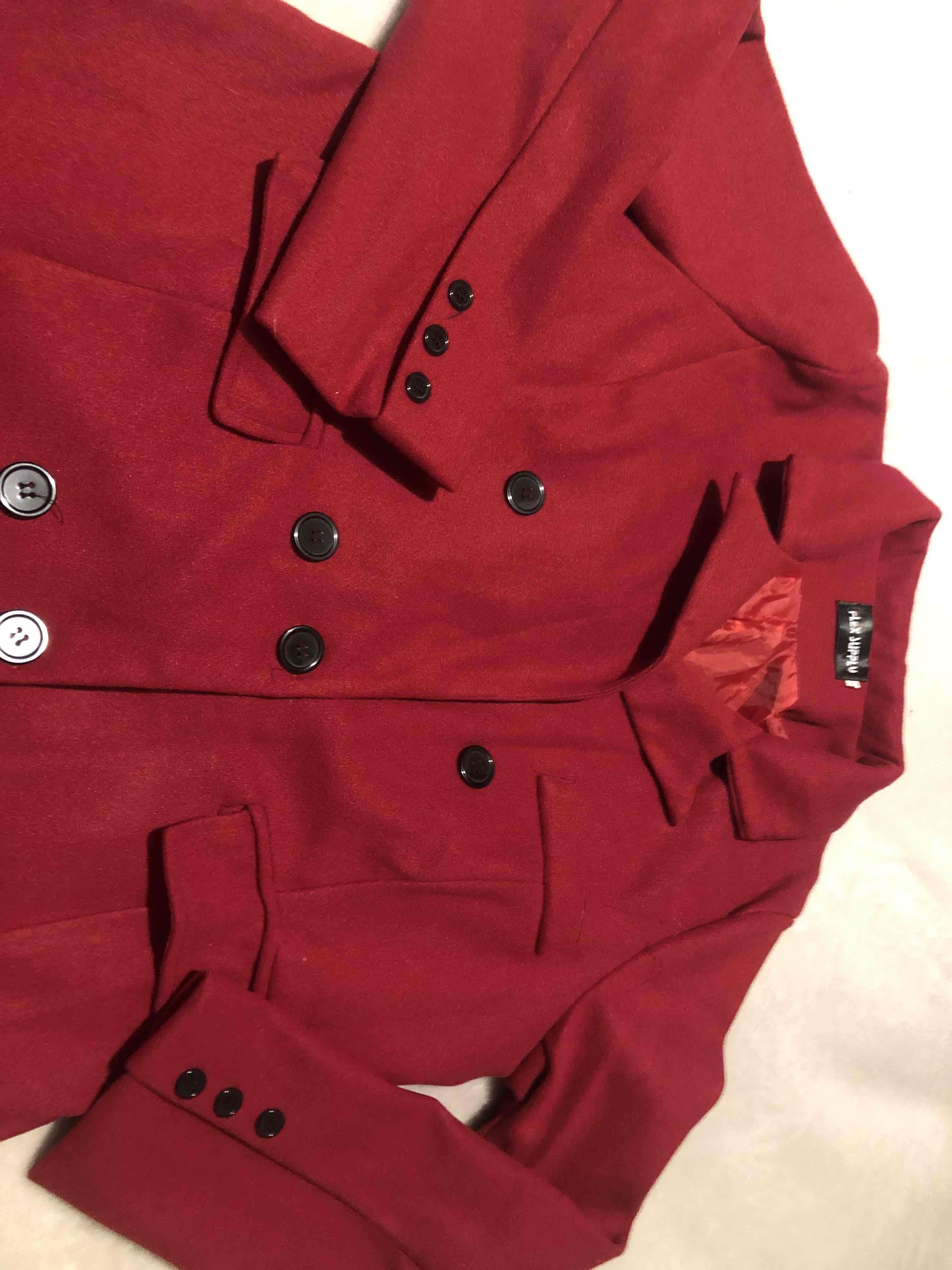 Abrigo rojo doble botonadura - miniatura 6