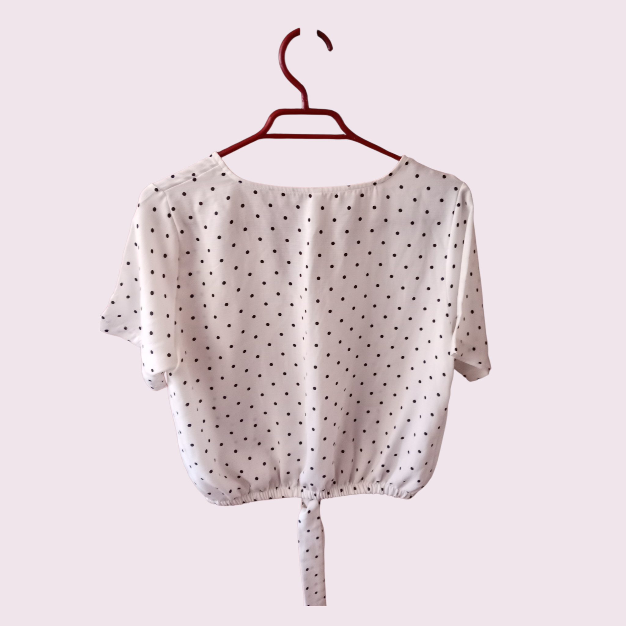 Blusa blanca con lunares - miniatura 2
