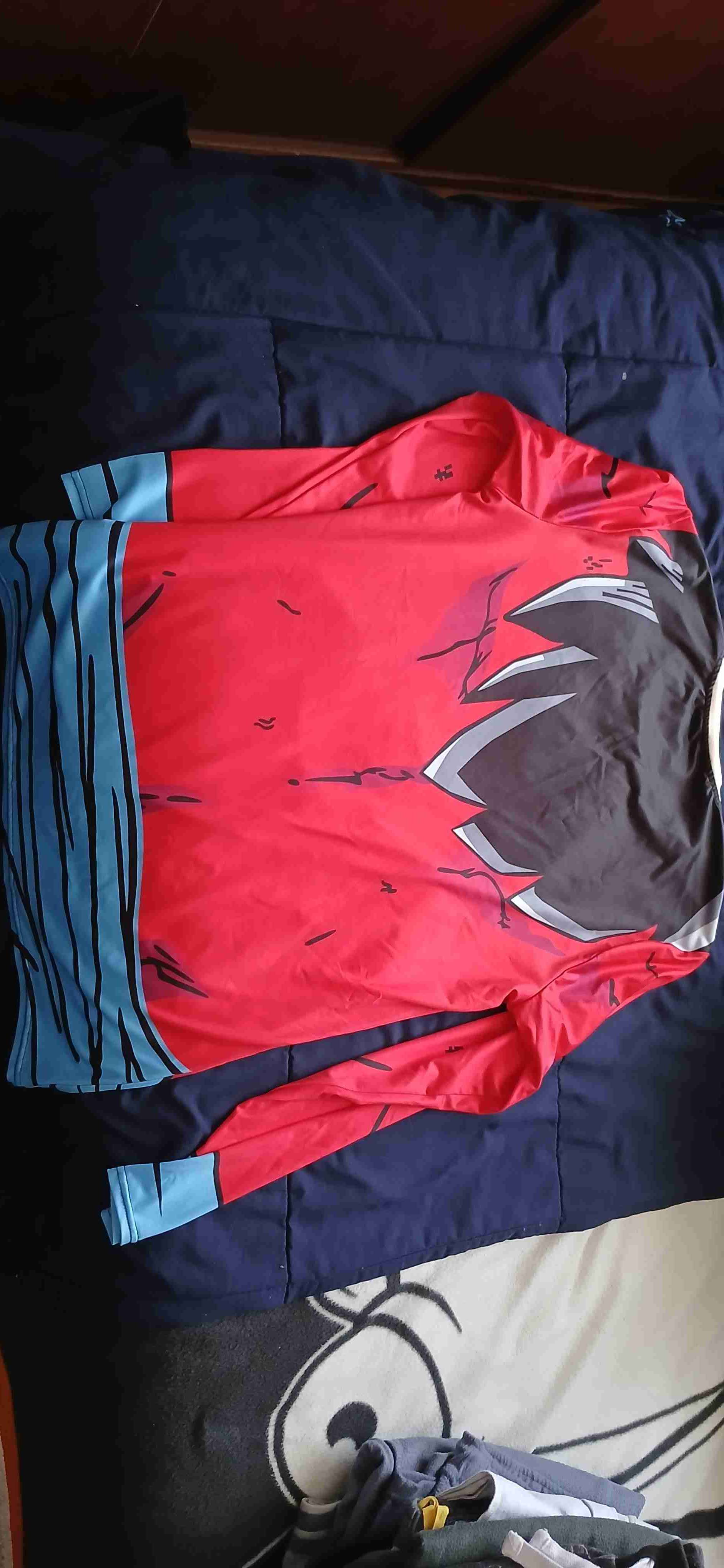 Polera disfraz superhéroe roja de dragón ball - miniatura 2