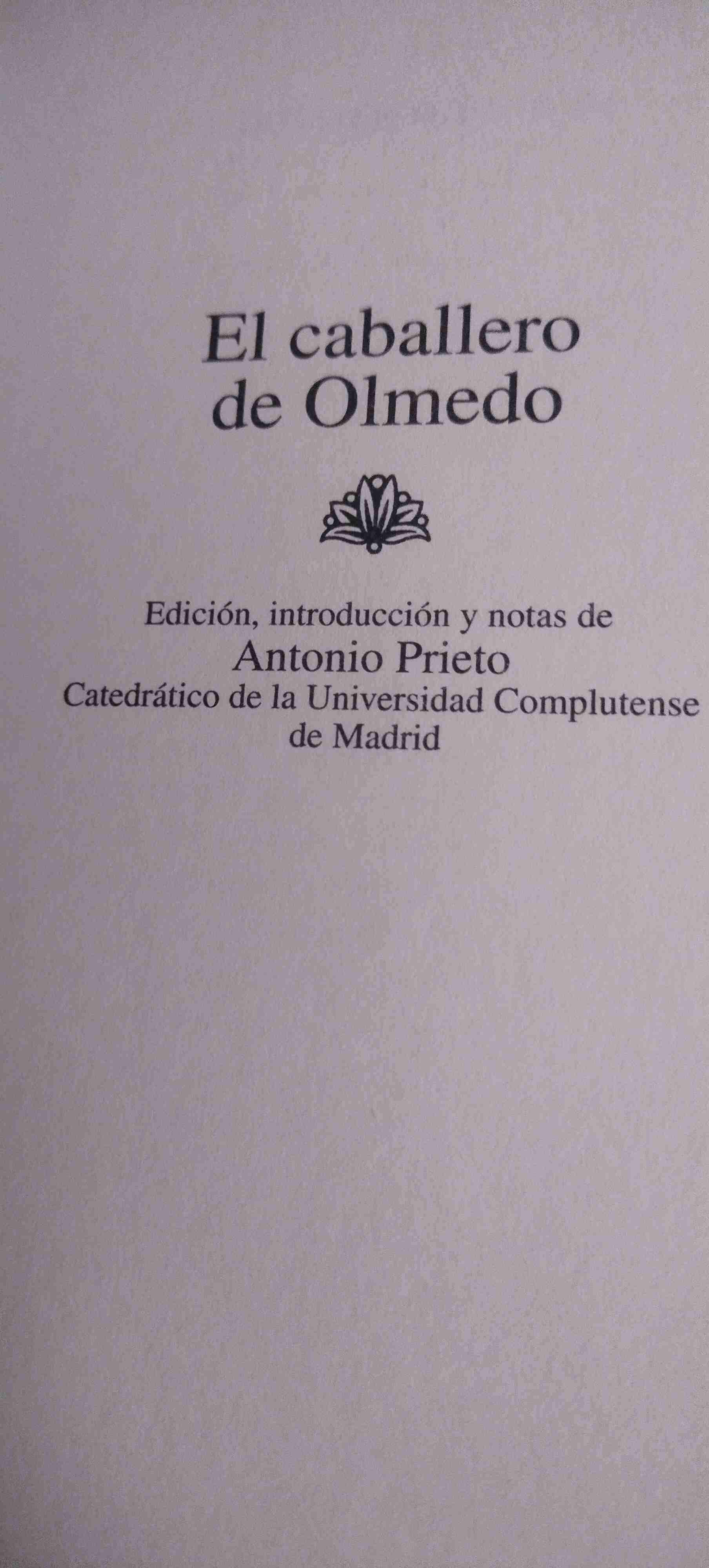 Libro Lope de Vega - El caballero de Olmedo - miniatura 2