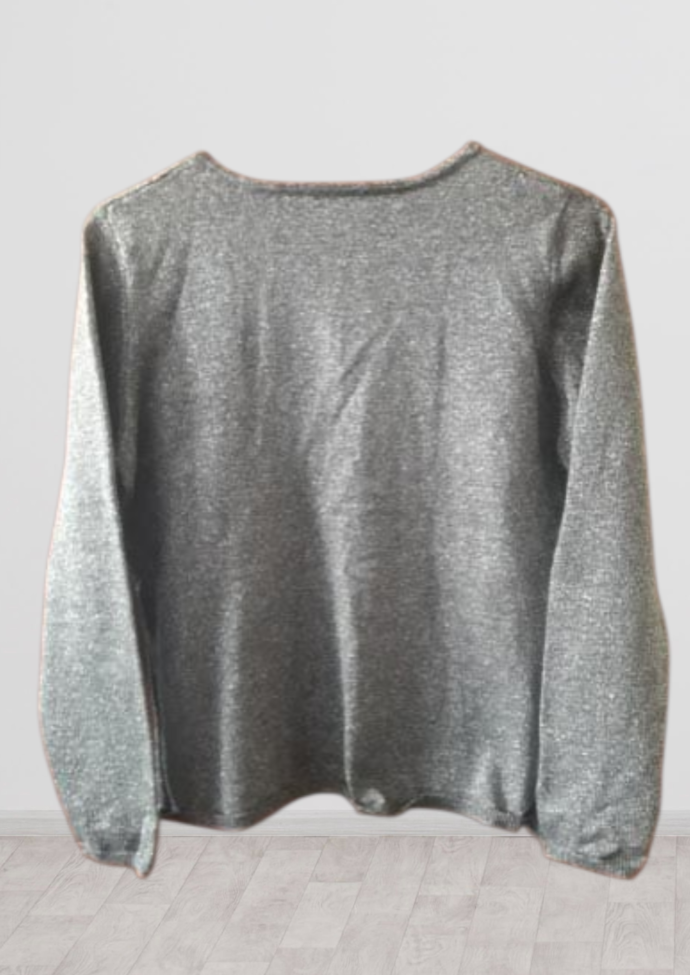 Polera gris brillante de mujer - miniatura 2