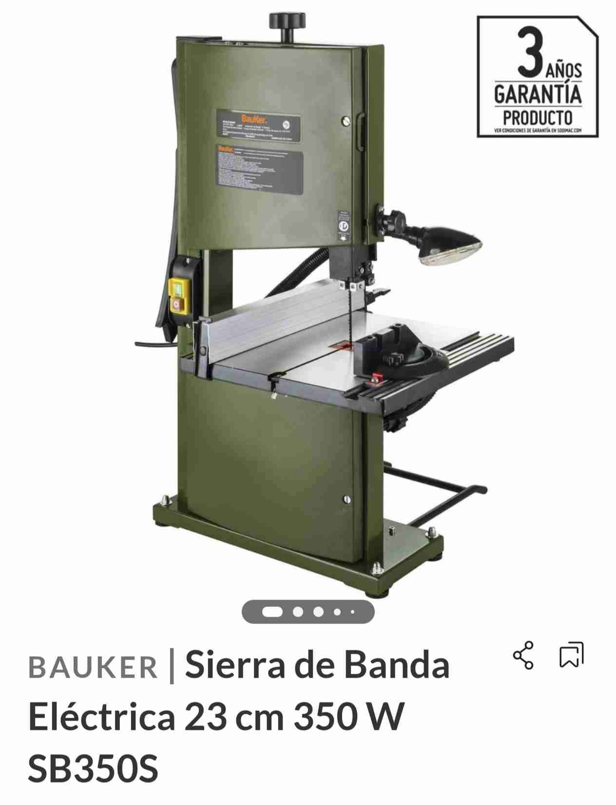 Sierra de Banda Bauker 350W