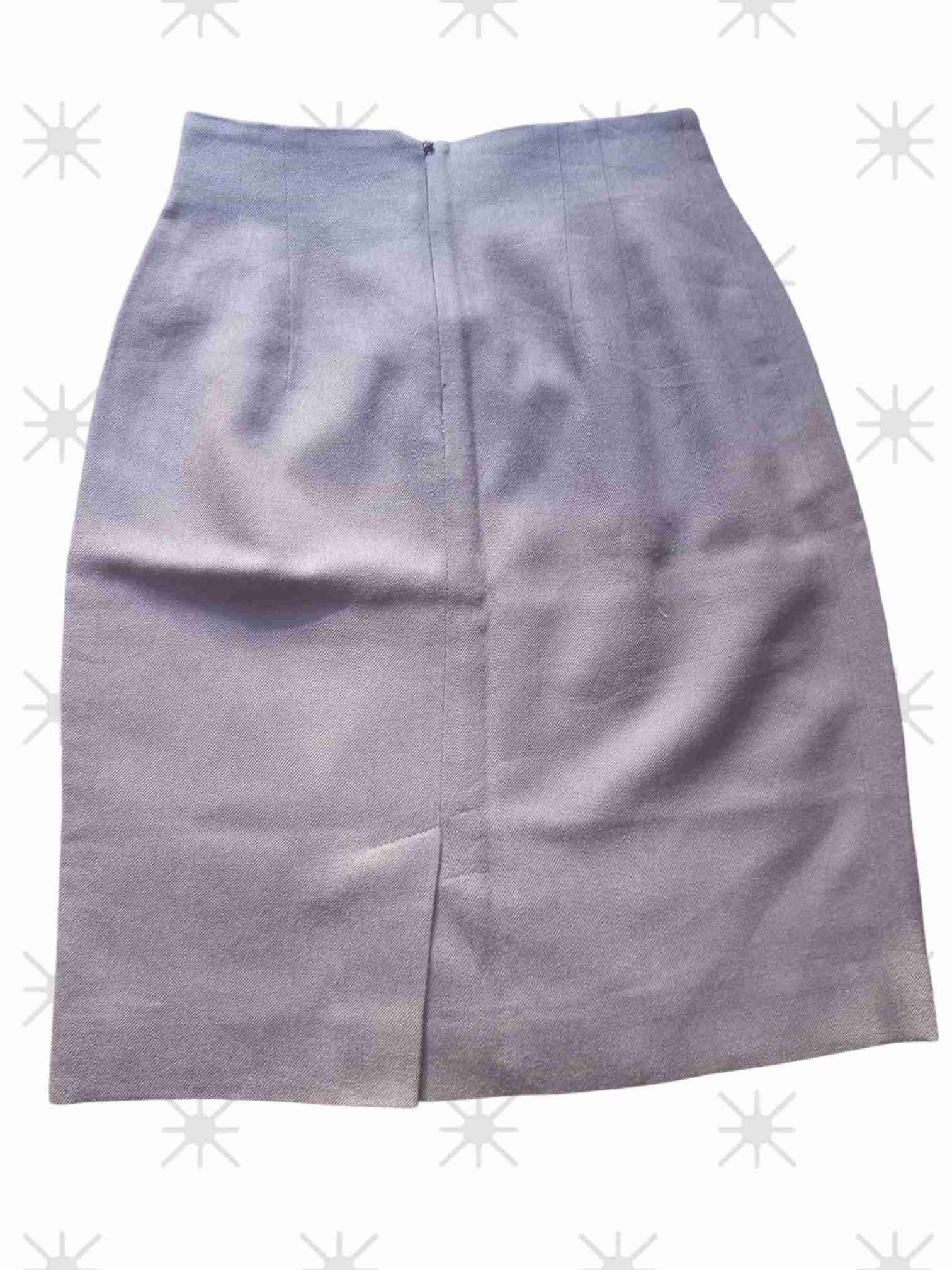 Falda lápiz gris elegante - miniatura 2