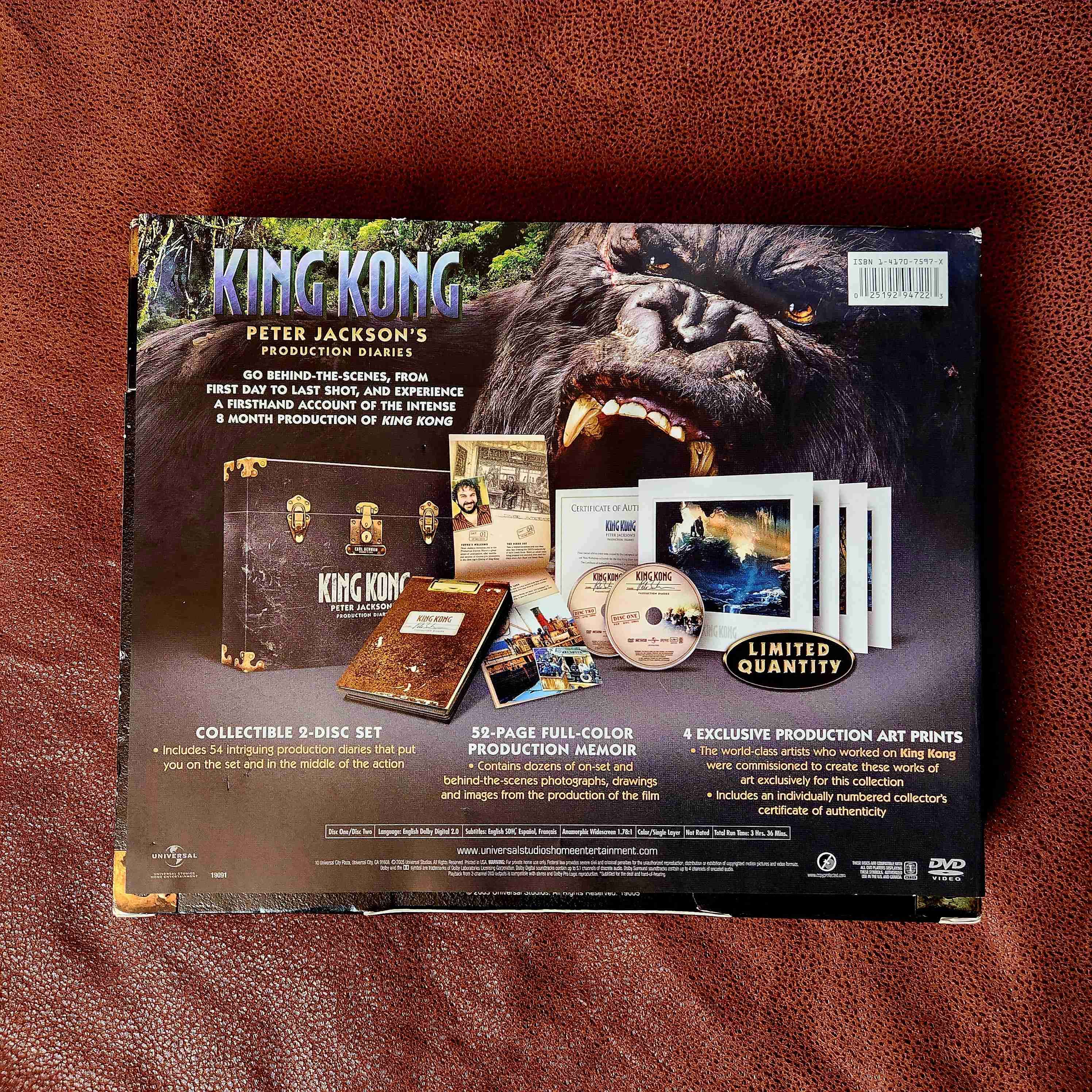 DVD portafolio coleccionista de King Kong - miniatura 2