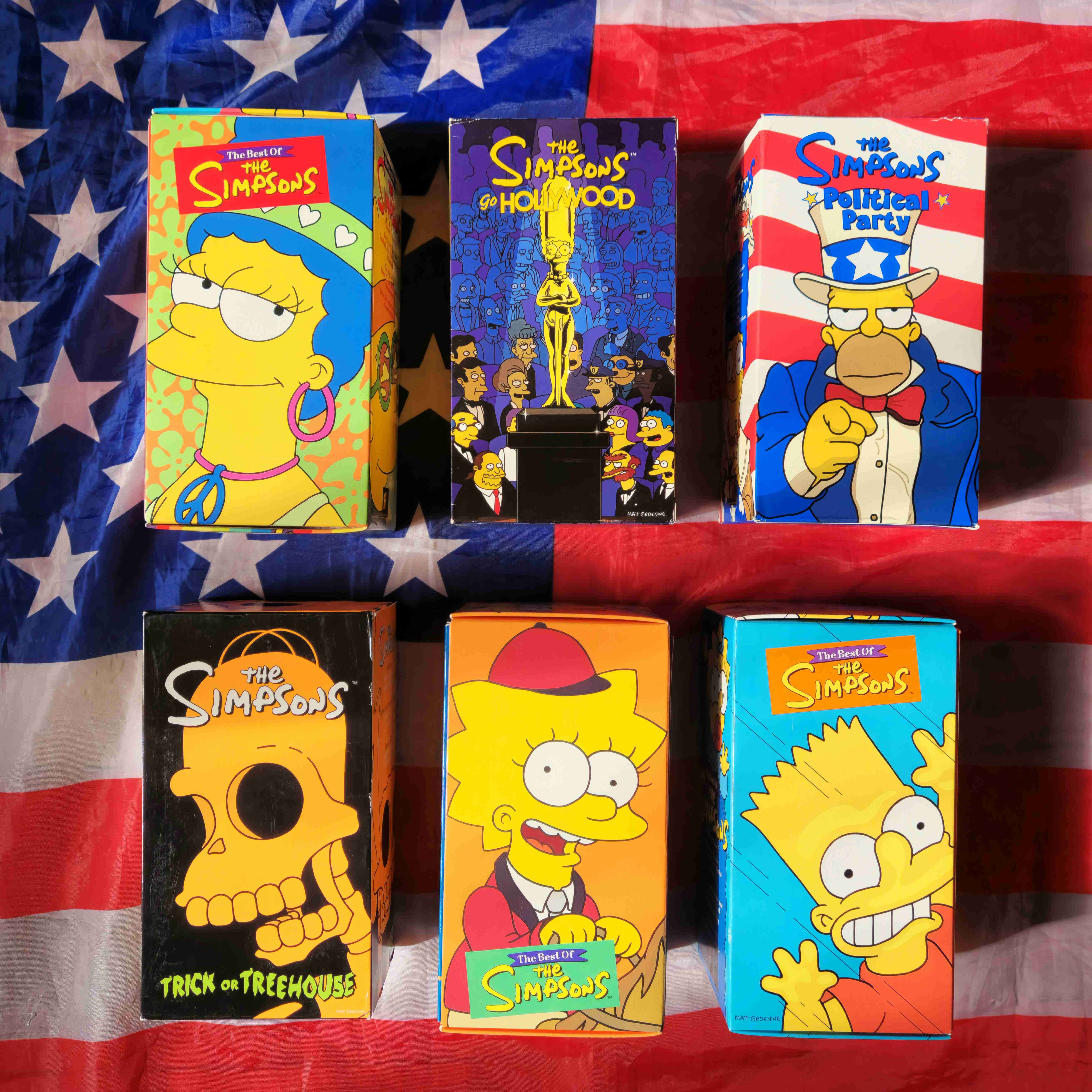Coleccion de VHS de los simpsons 90's