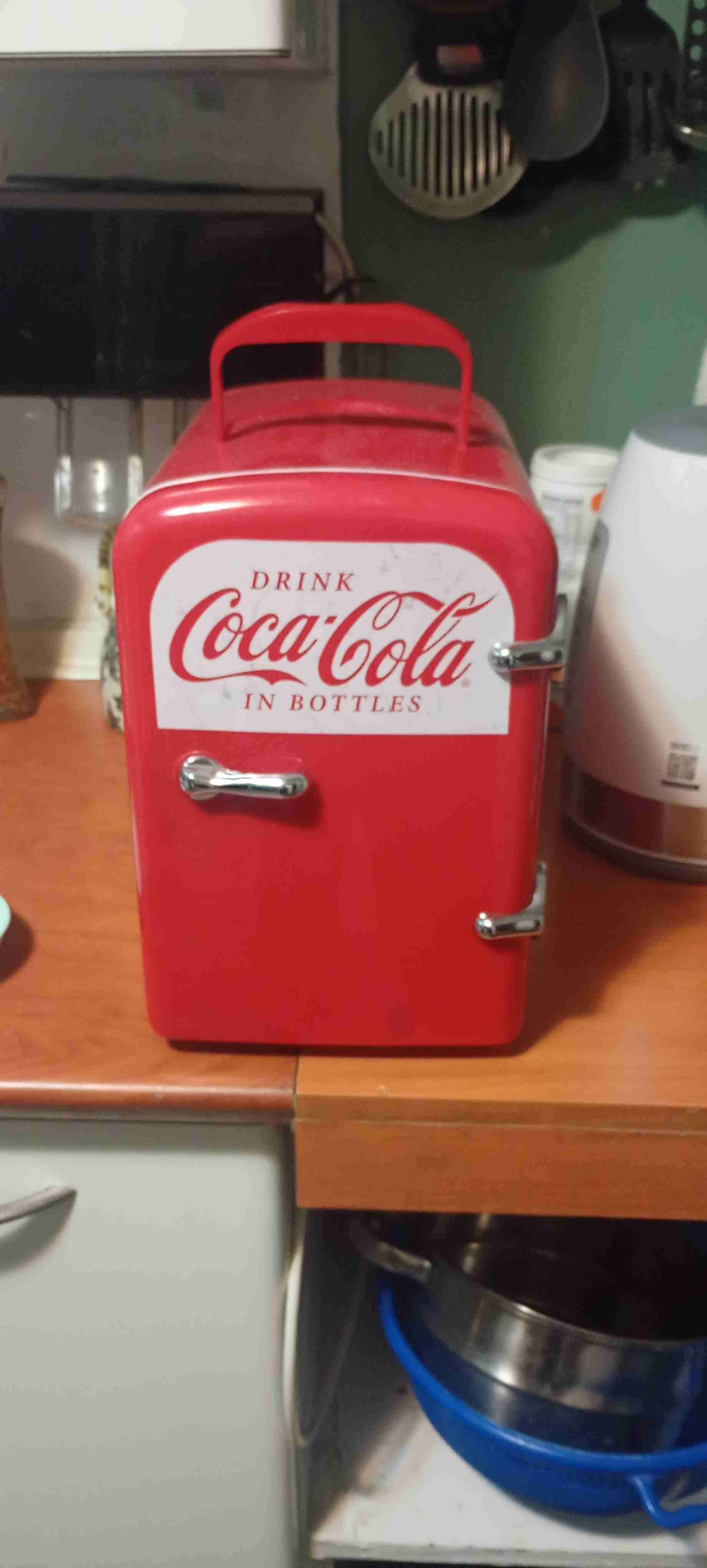 Mini refrigerador Coca-Cola rojo