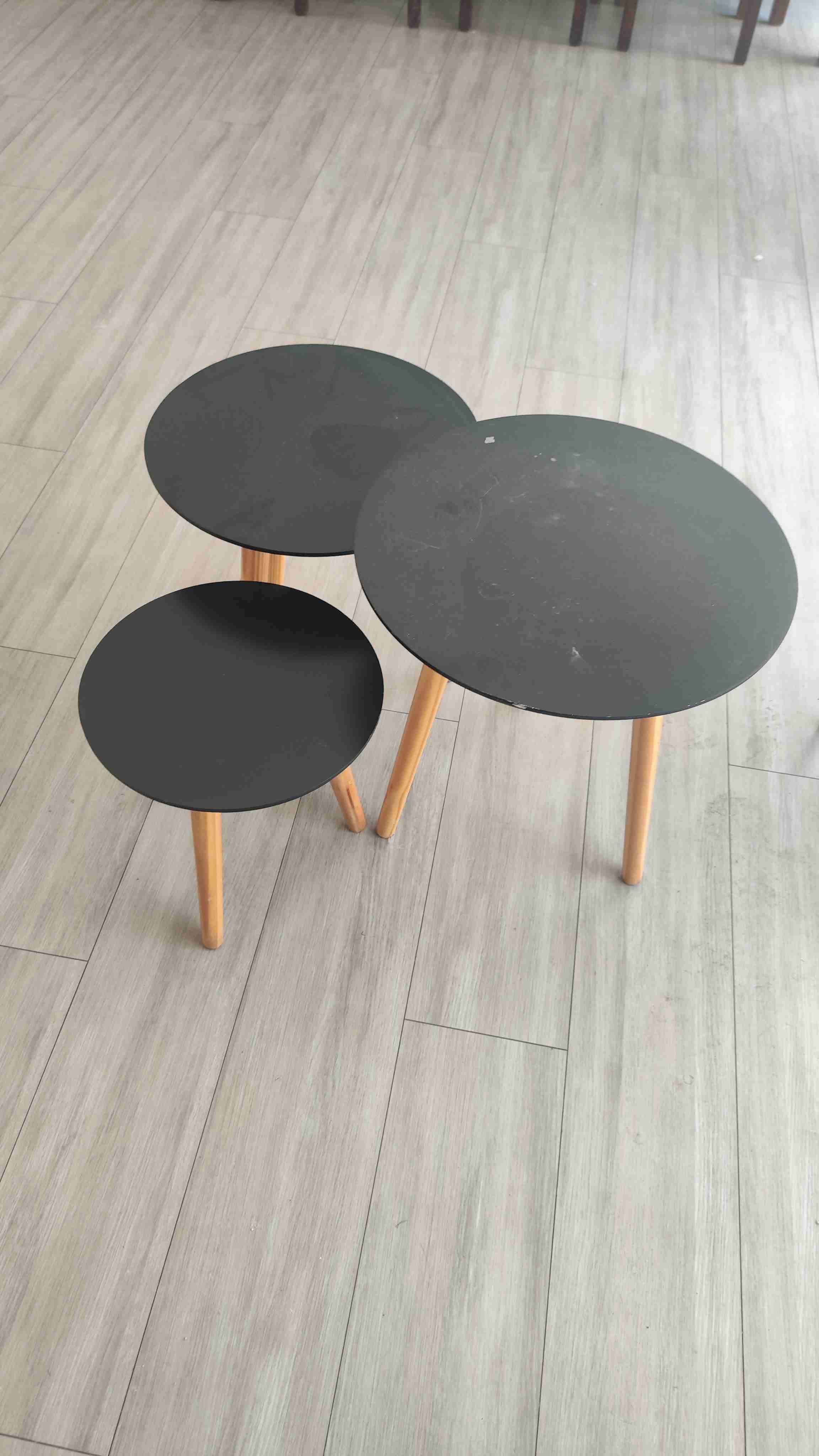 Mesas nido negras modernas