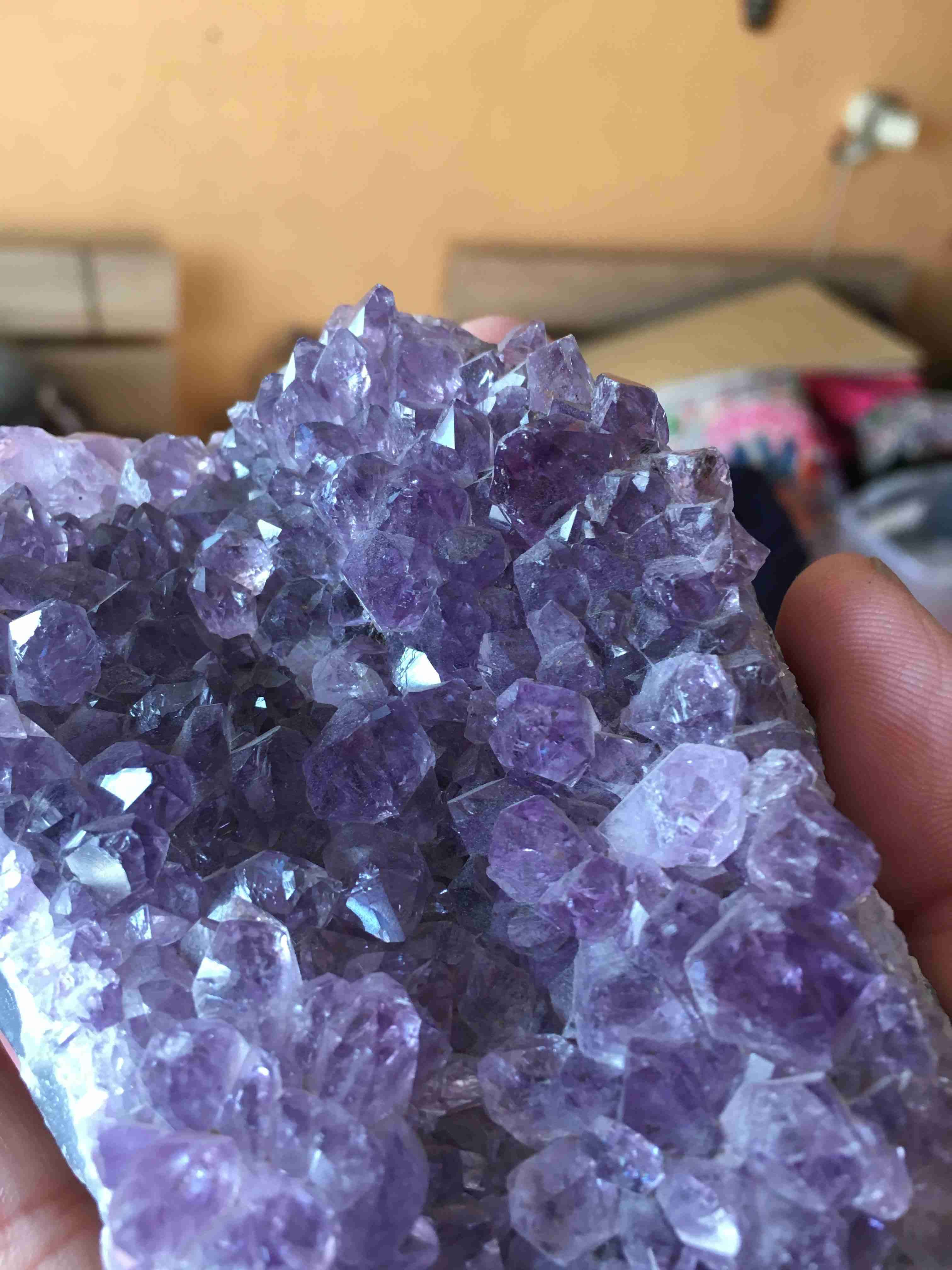 Drusa de amatista morada