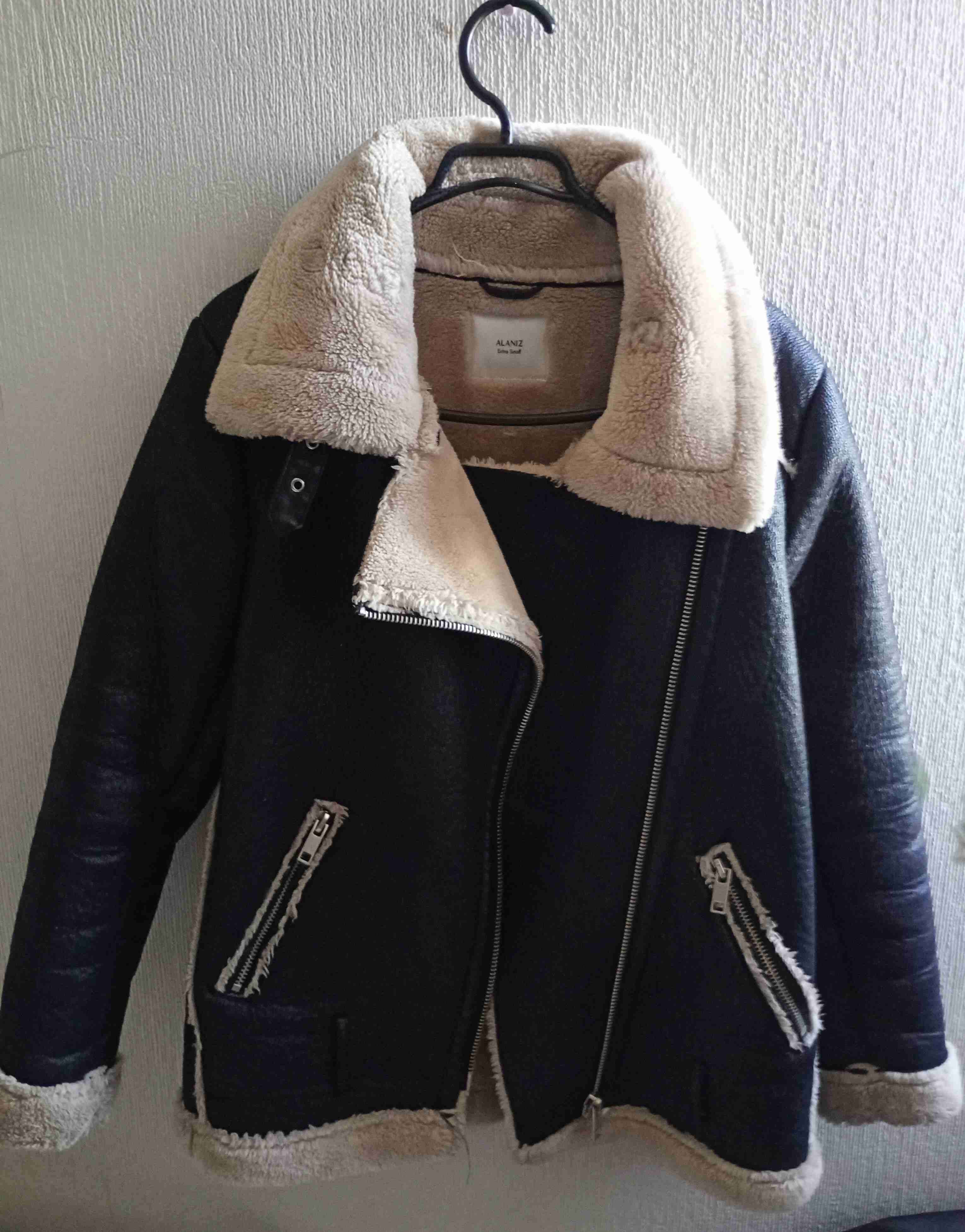 Chaqueta de cuero con forro