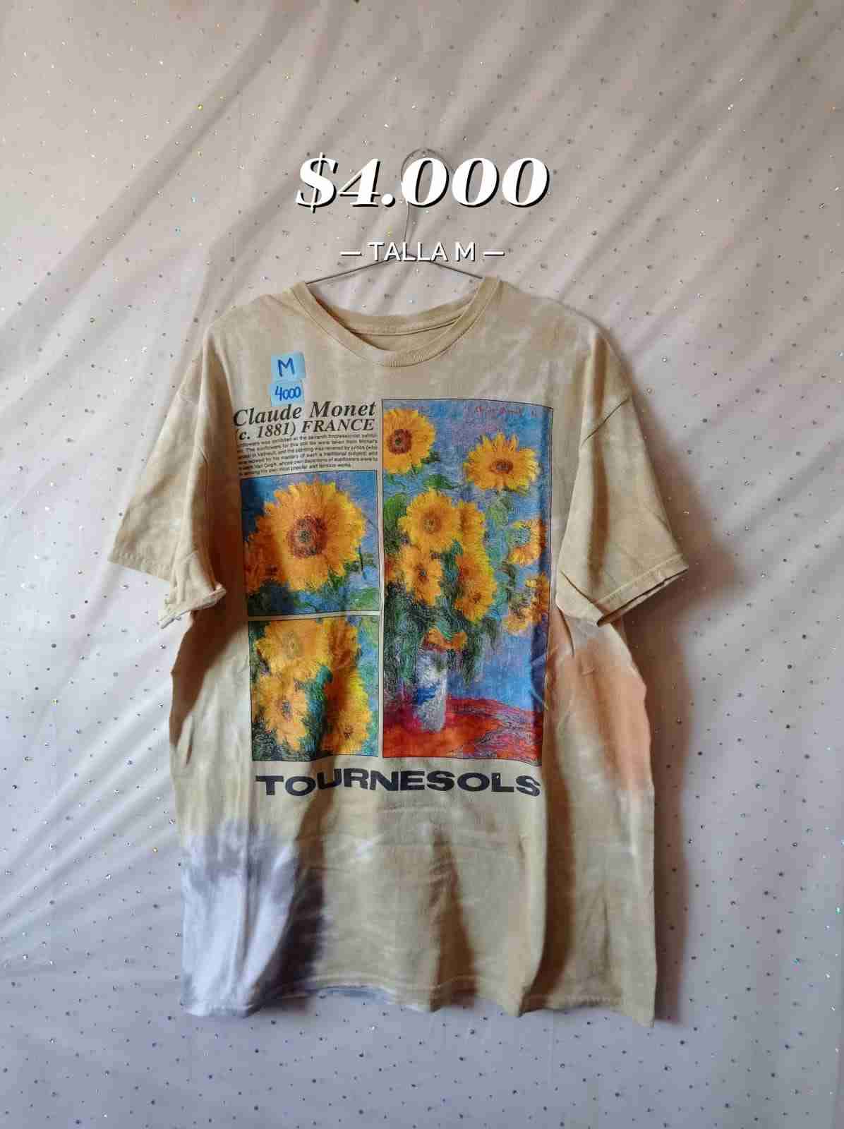 Polera arte Claude Monet