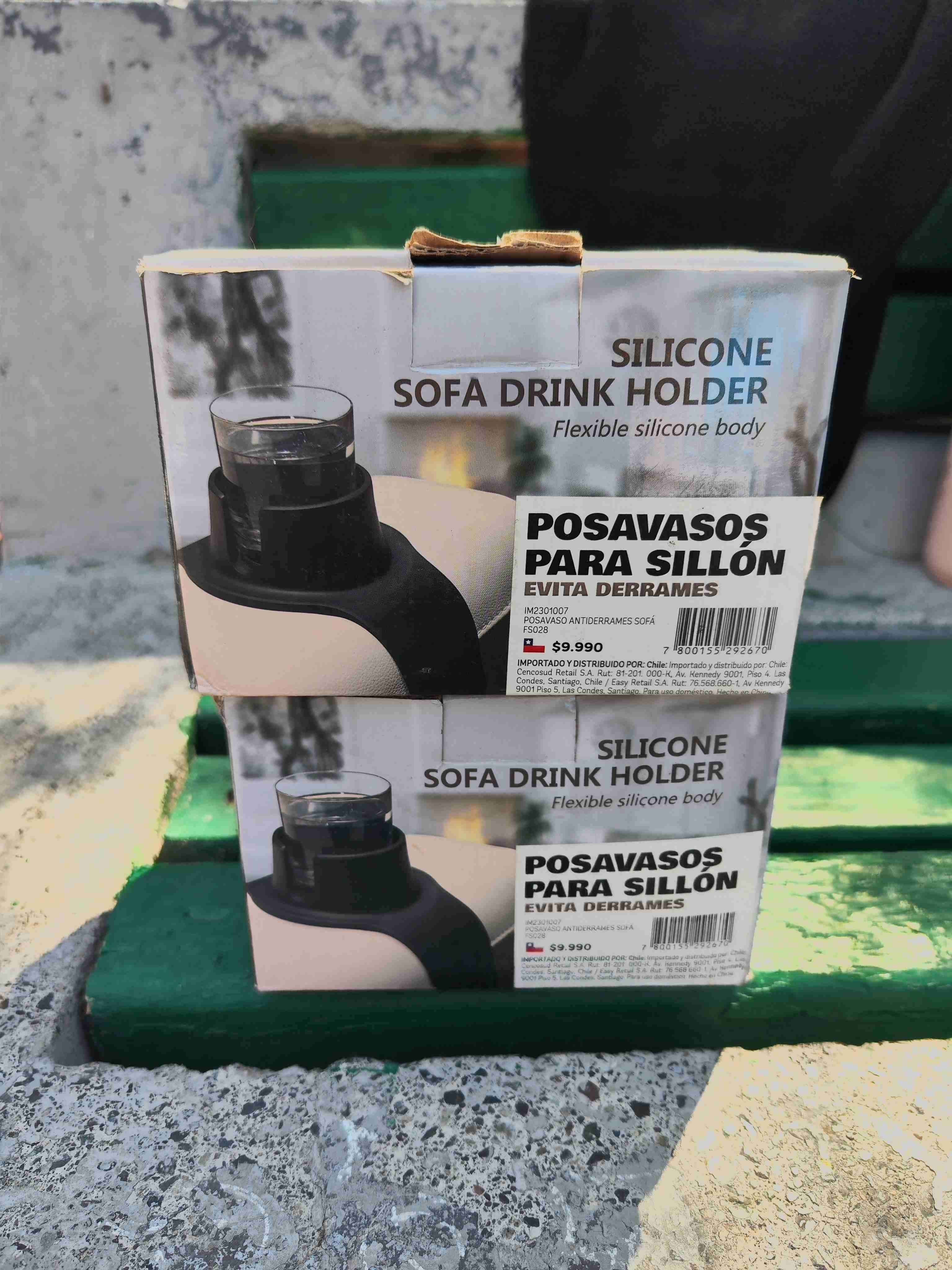 Posavasos de silicona para sillón