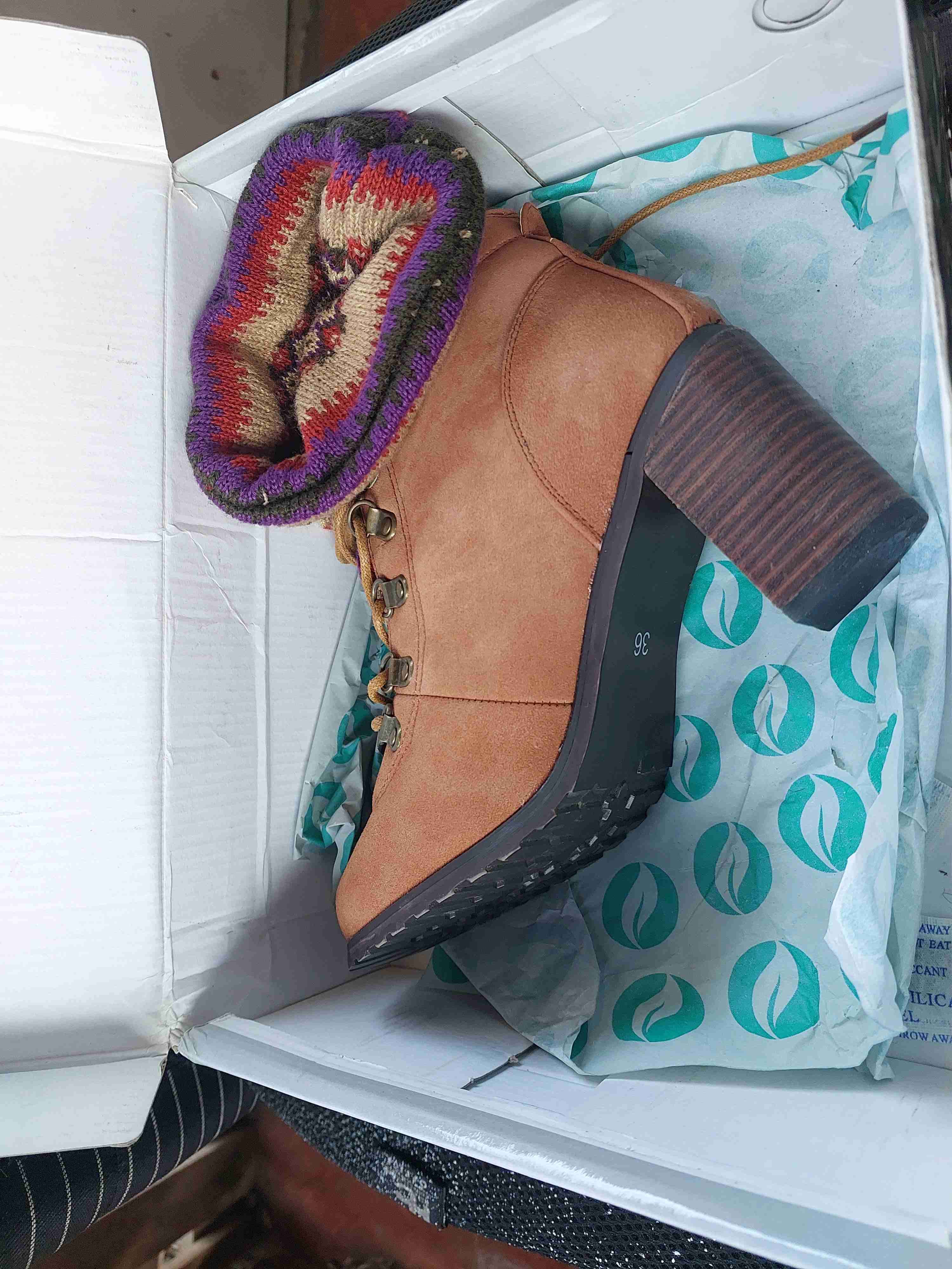 Botines de tacón marrones