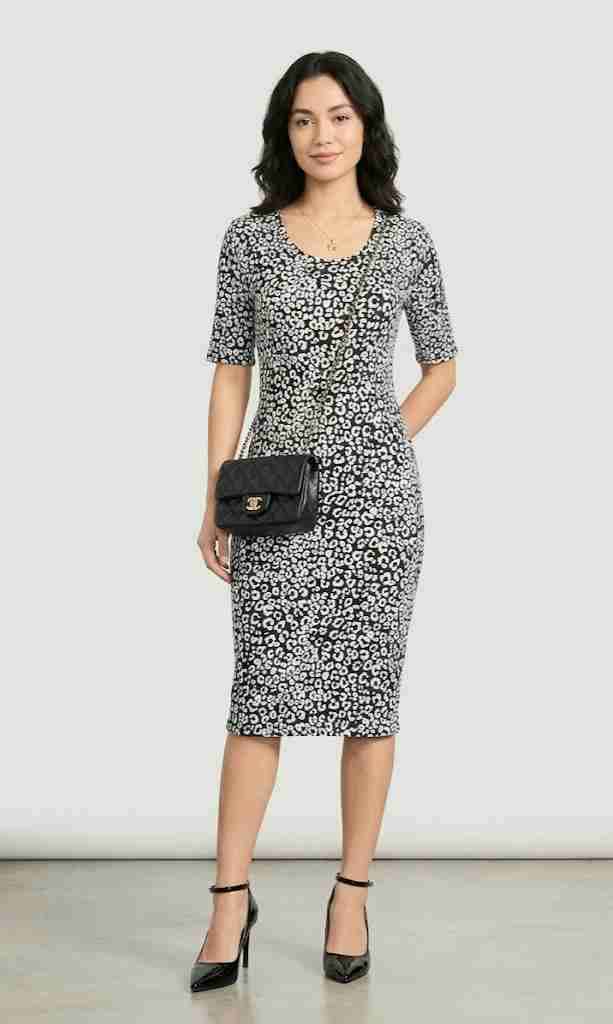 Vestido estampado animal print