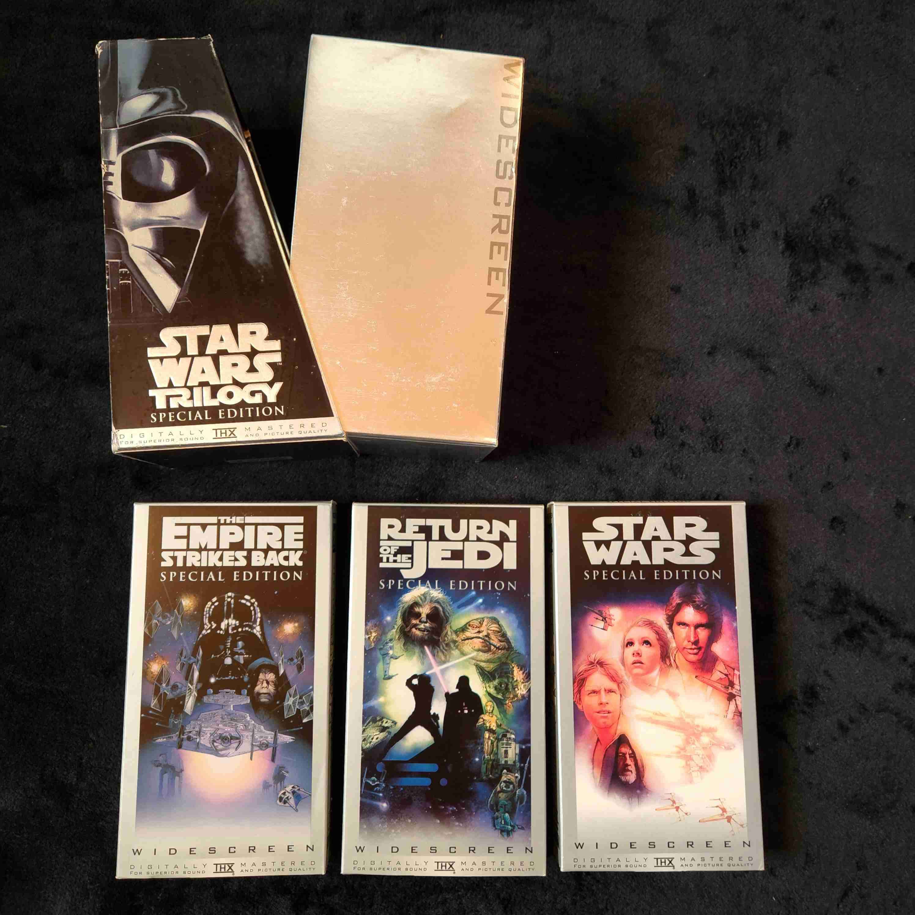 Trilogía Star Wars Edición Especial VHS, plateada