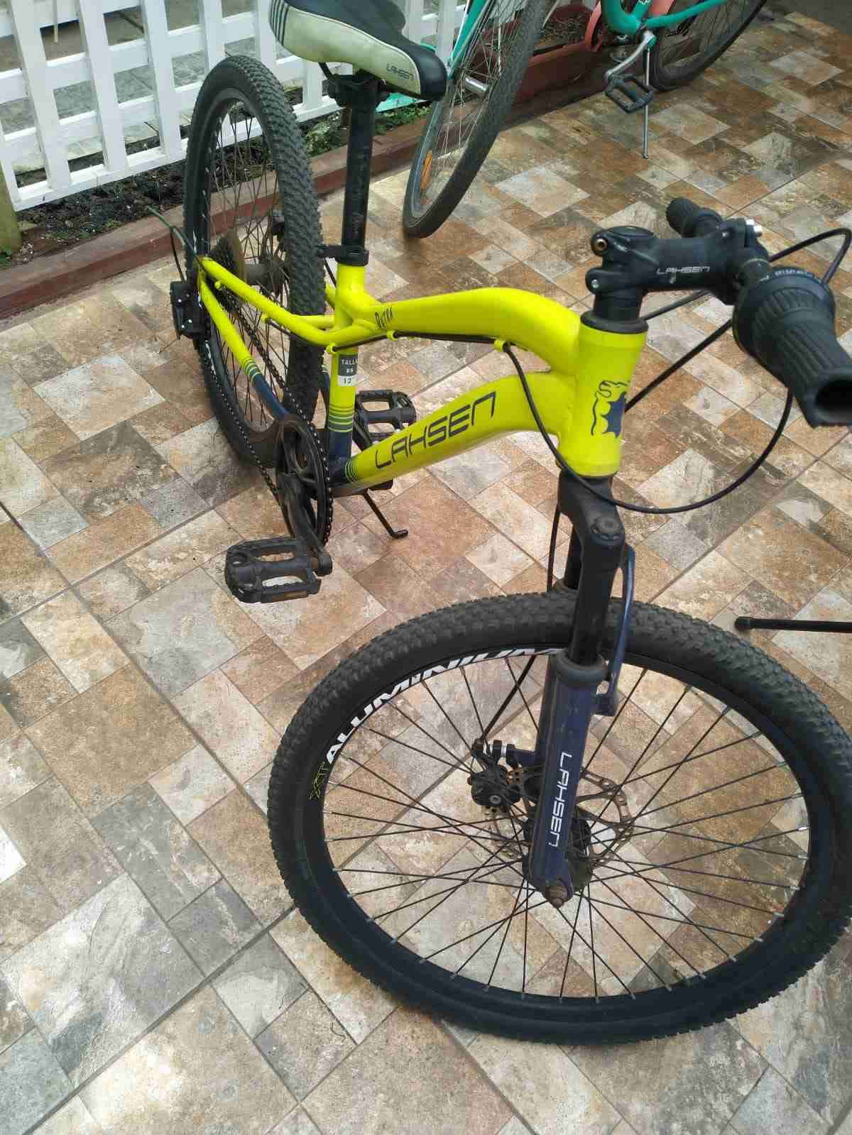 Bicicleta montaña Lahsen amarilla aro 20 - miniatura 2