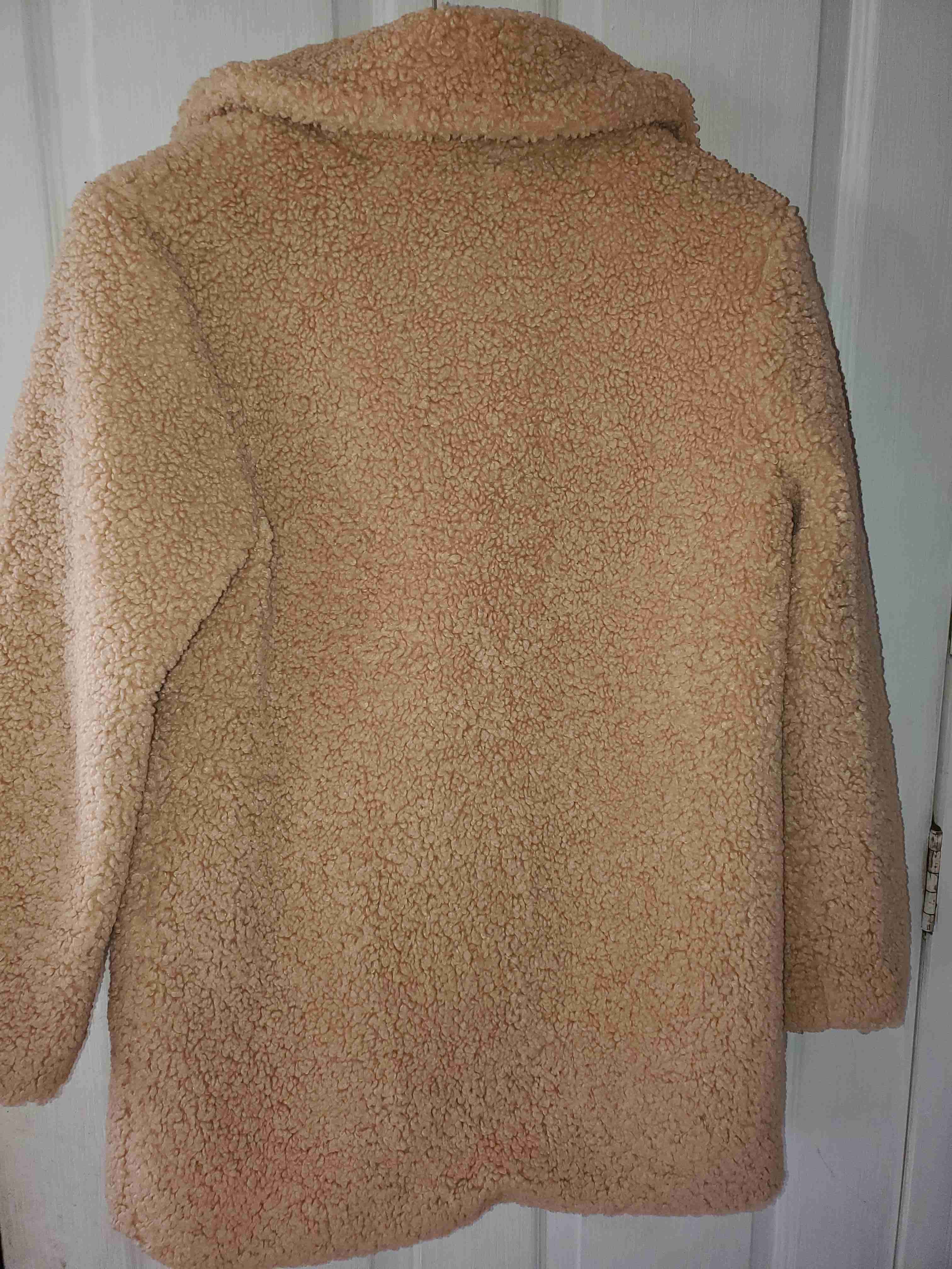 Abrigo teddy beige claro - miniatura 2