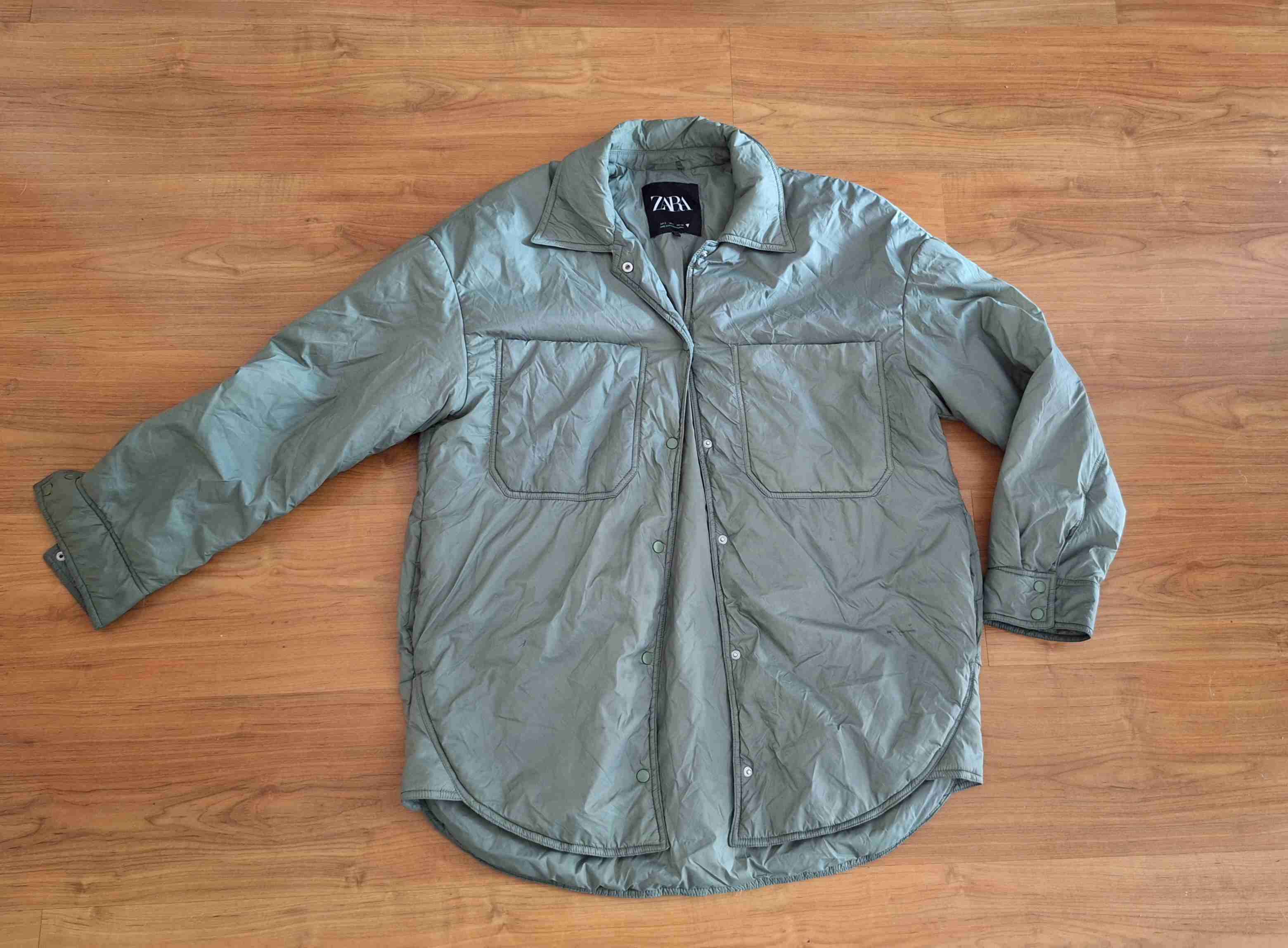 Chaqueta acolchada verde