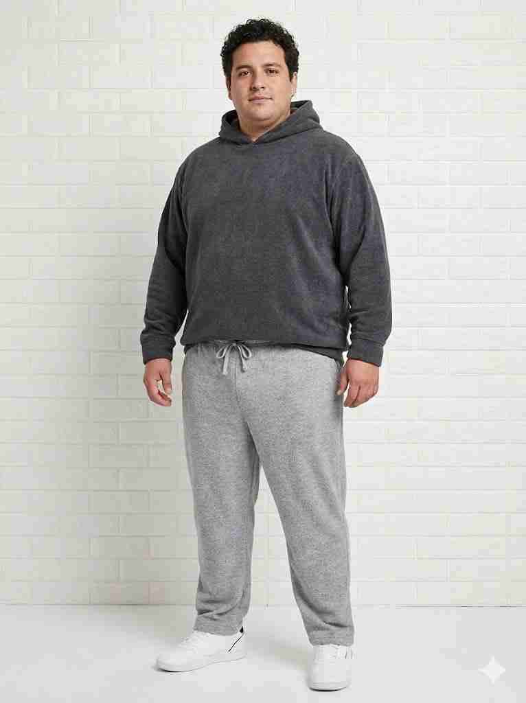 PANTALÓN DE BUZO HOMBRE GRIS TALLA 2XL