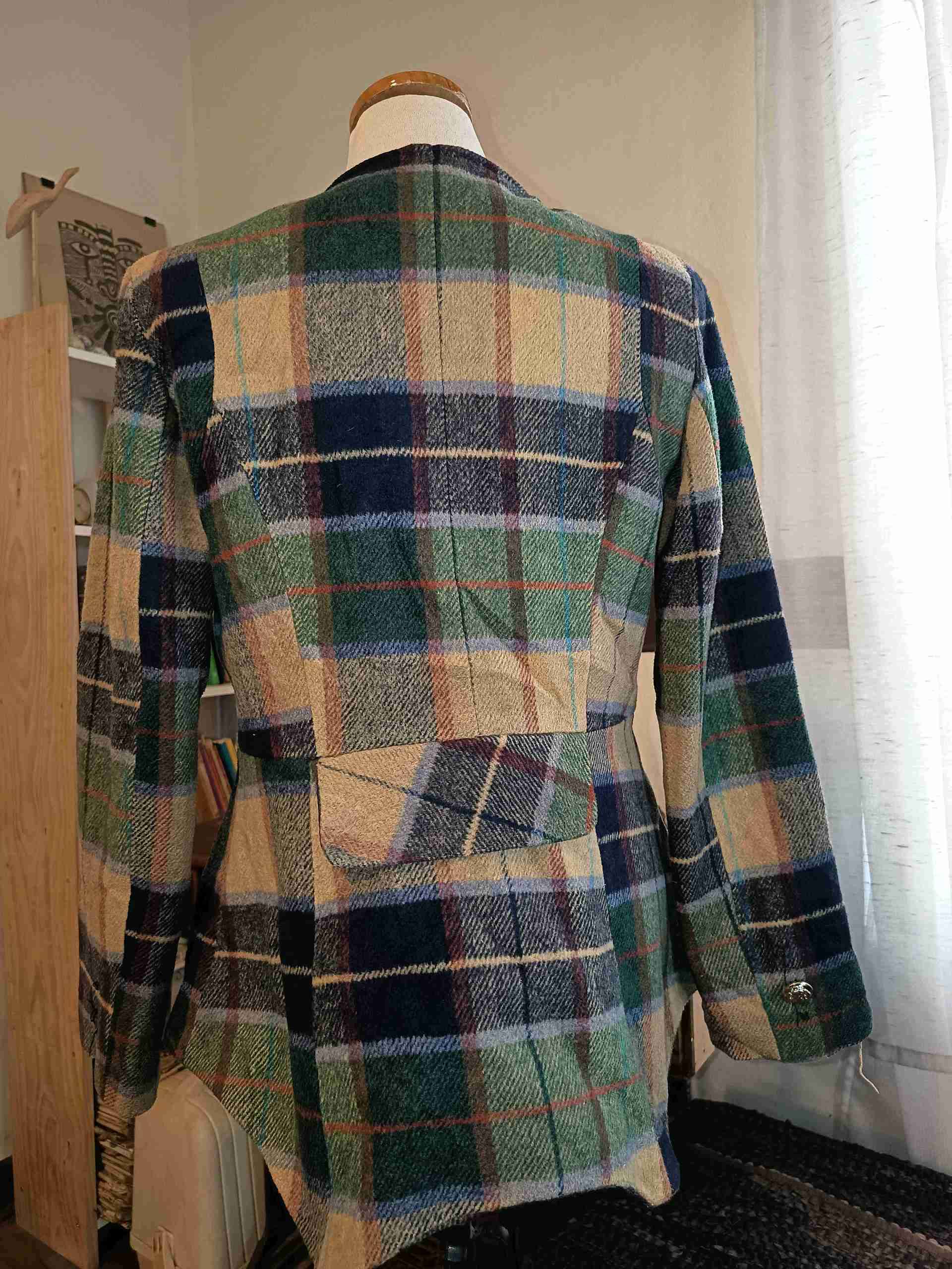 Blazer de tartán multicolor - miniatura 2