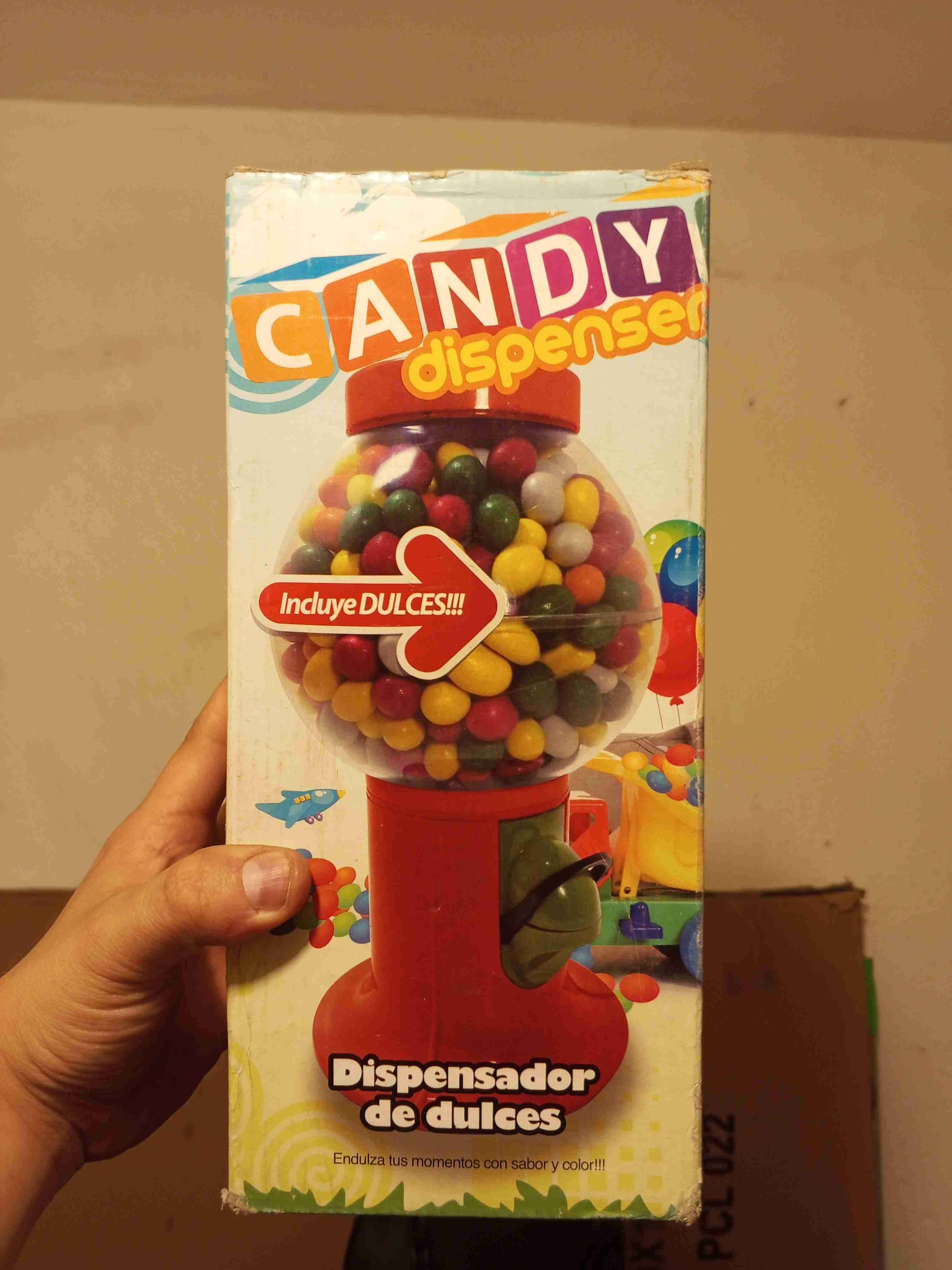 Dispensador de dulces sin caramelos