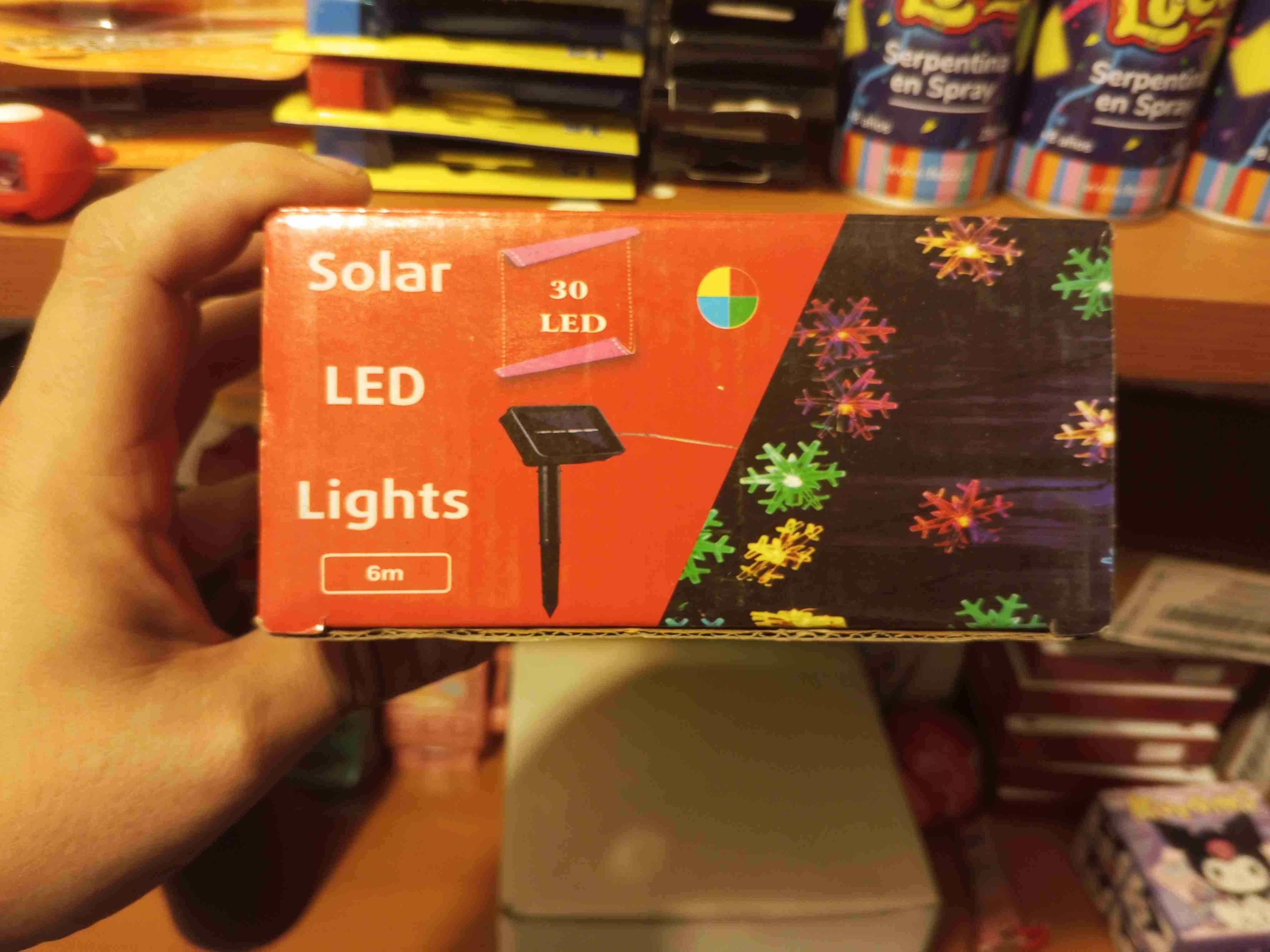 Luces LED solares 6m