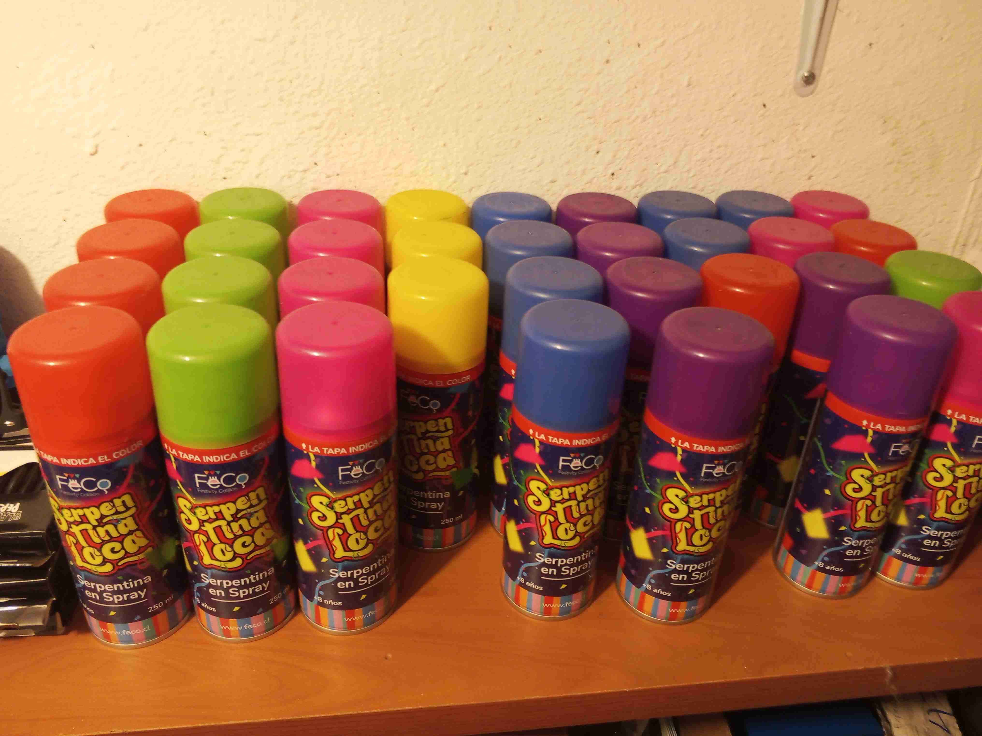 Serpentina en spray multicolor - miniatura 2