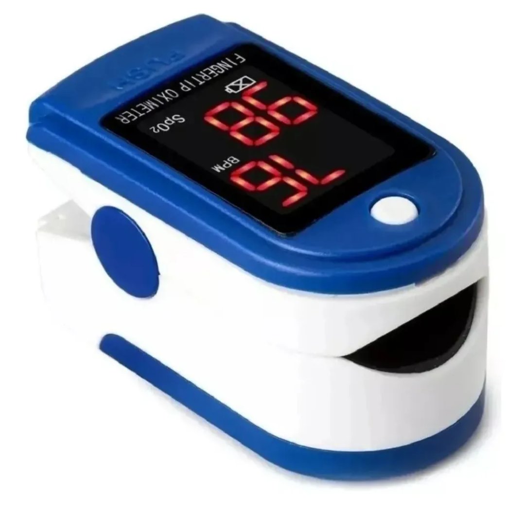 Oxímetro de pulso digital azul