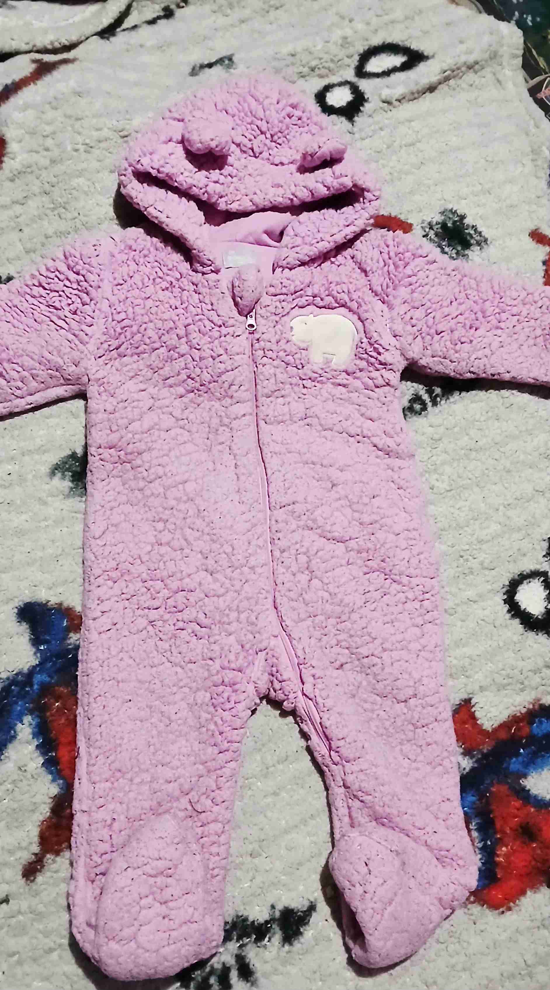 Enterito rosado polar para bebé