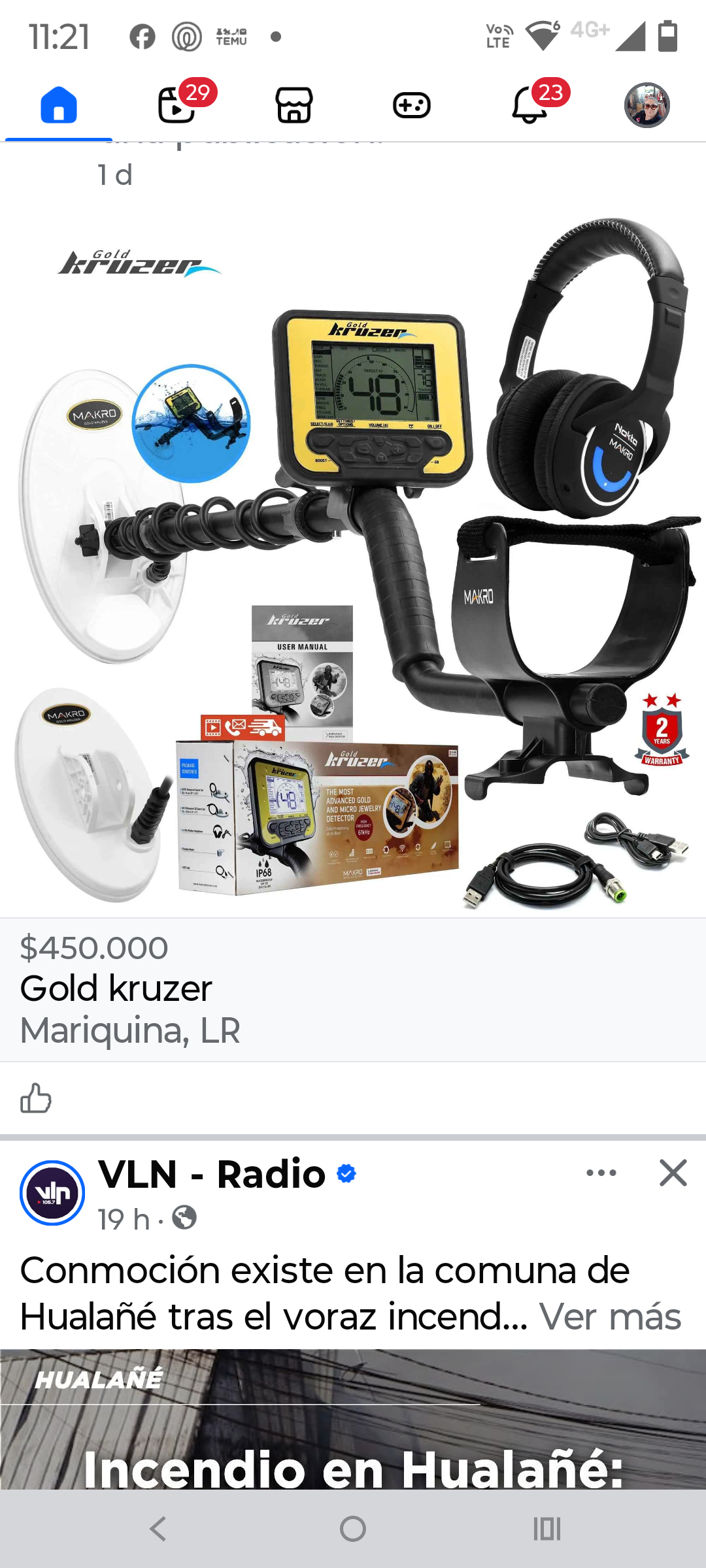 Detector de metales Gold Kruzer - miniatura 2