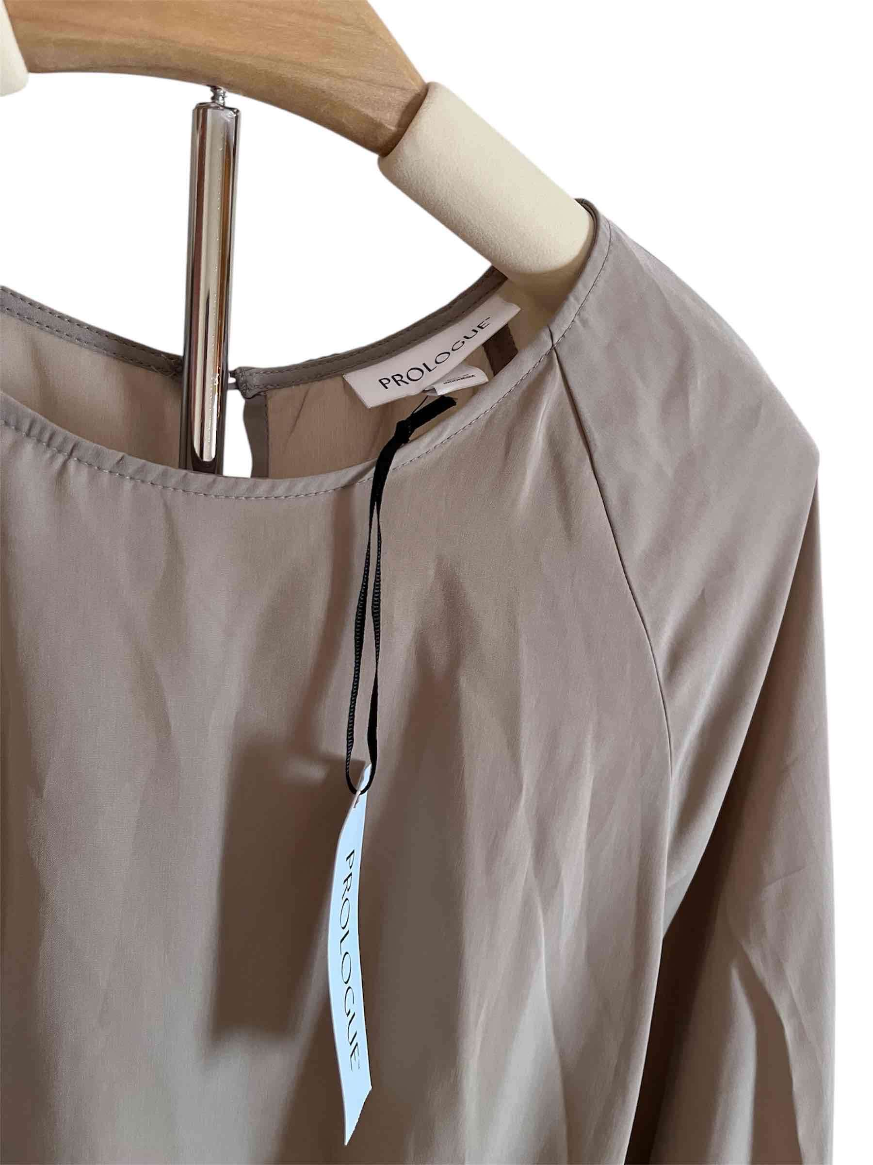 Vestido beige con cinturón Prologue talla L - miniatura 2