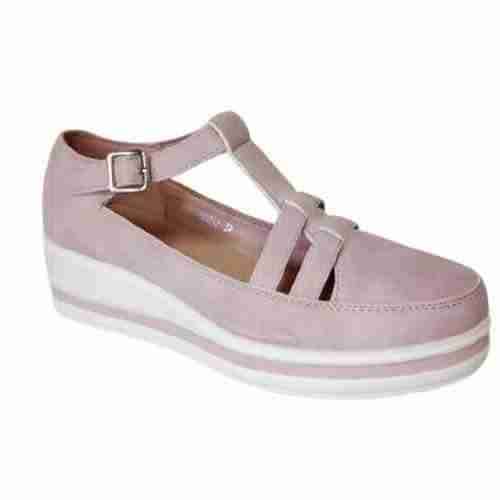 Zapato plataforma rosa mujer