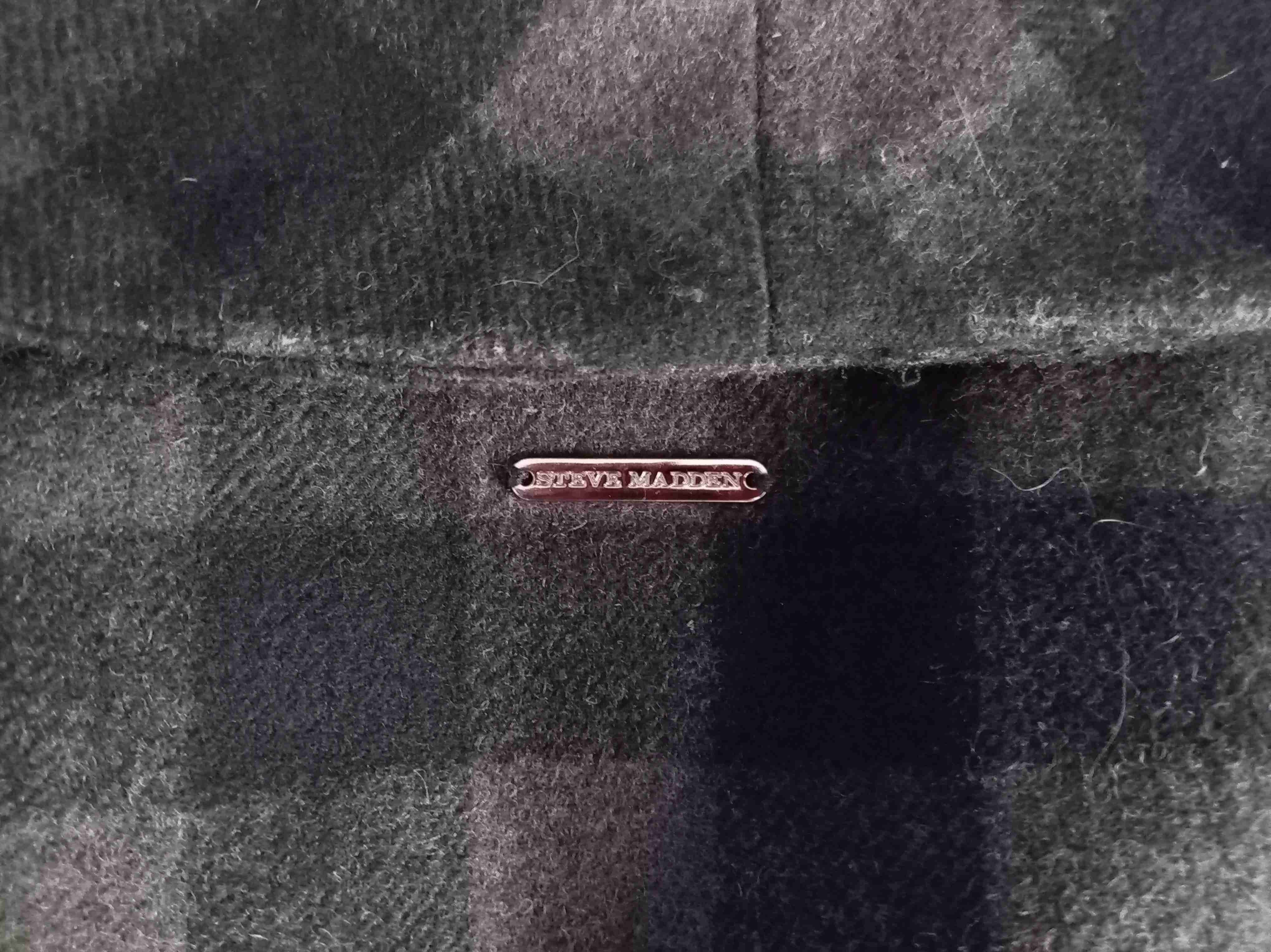 Abrigo negro a cuadros  Steve Madden - miniatura 4