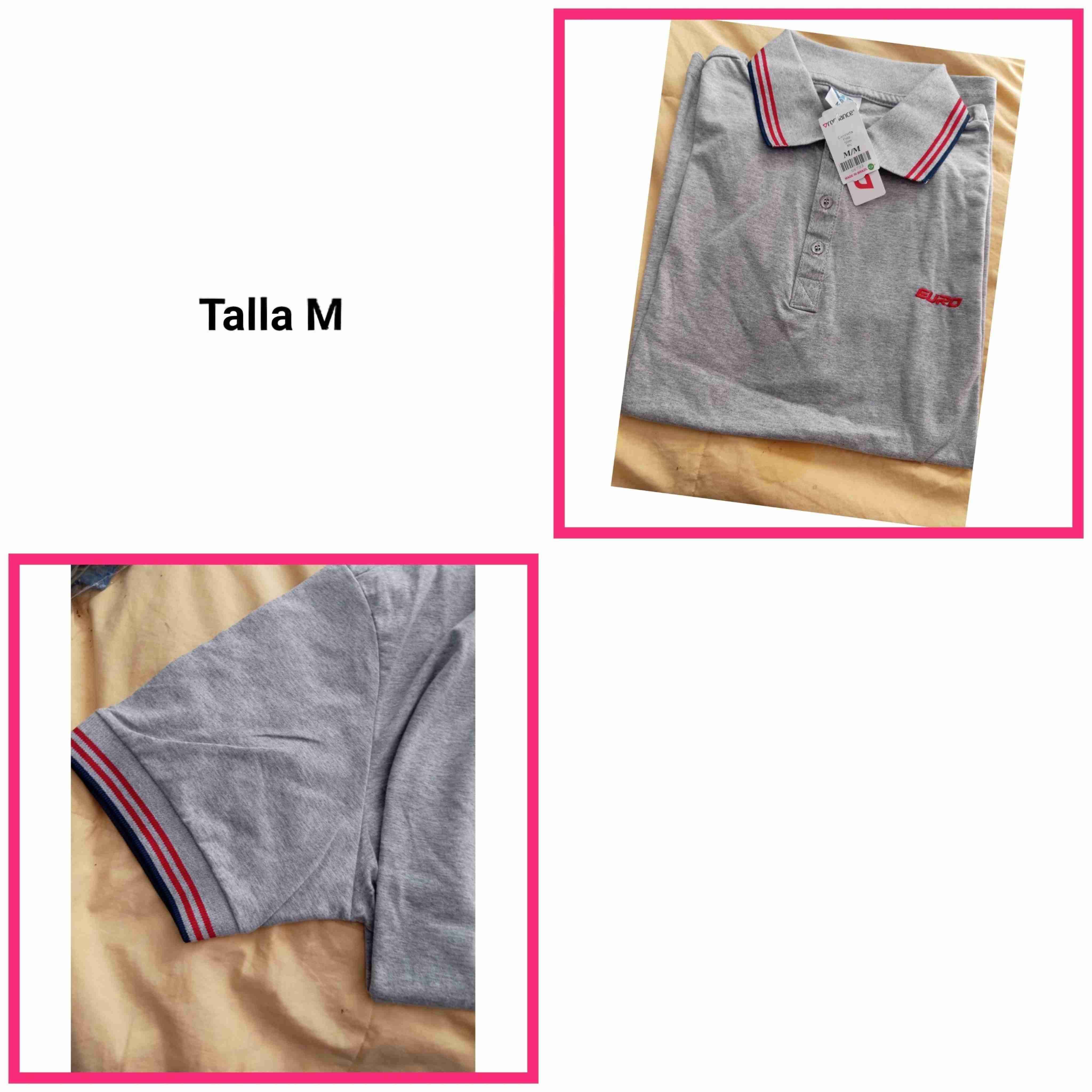 Polera polo gris marca Euro