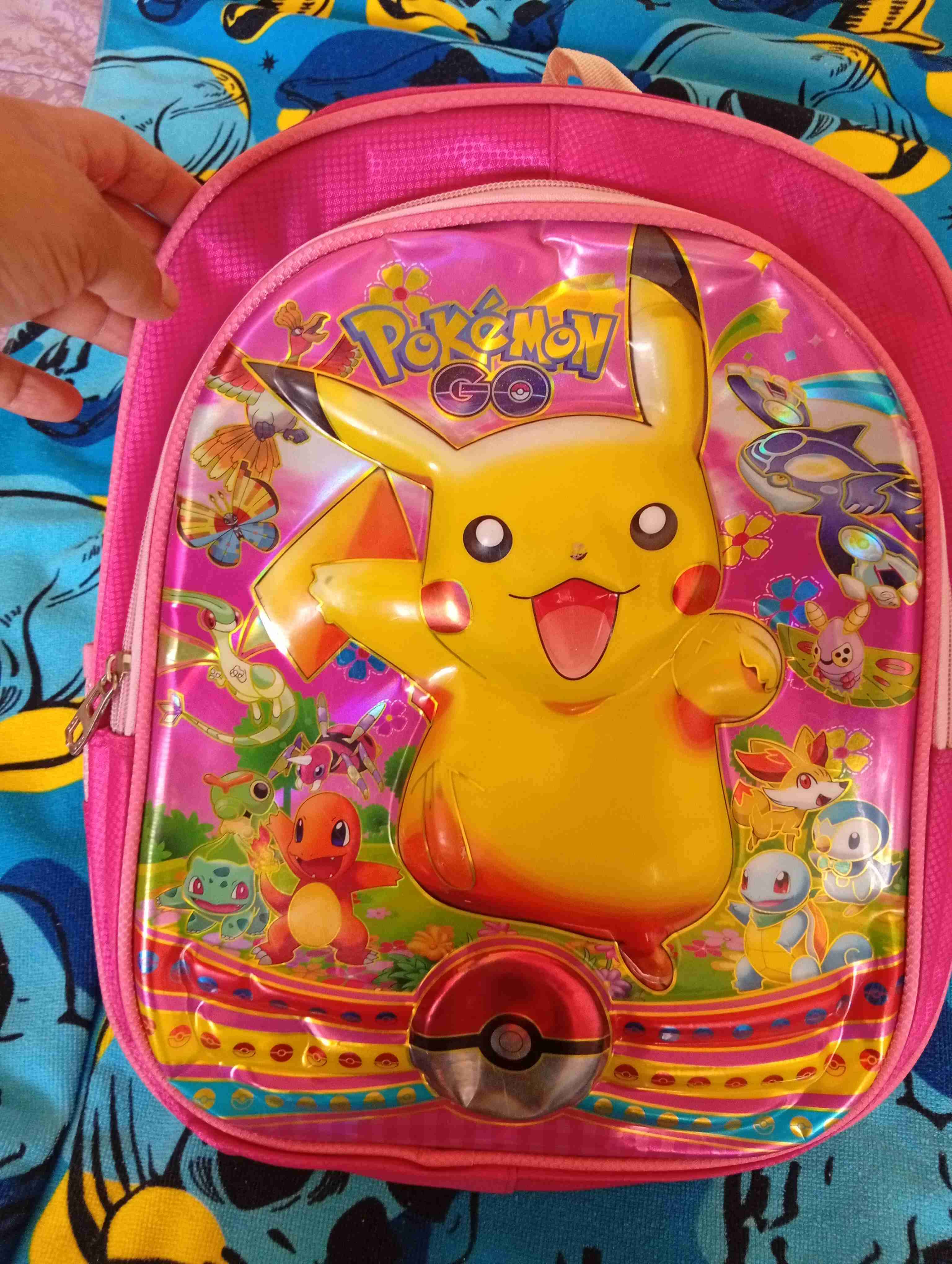 Mochila Pokémon GO infantil rosa